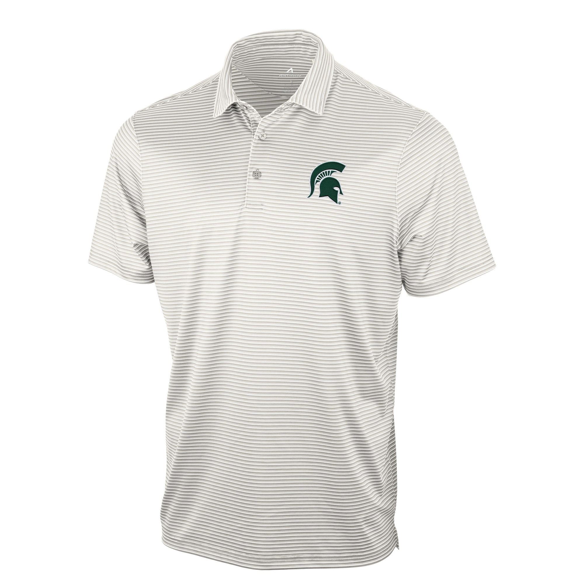 Polo Antigua gris pour homme, Michigan State Spartans Eager