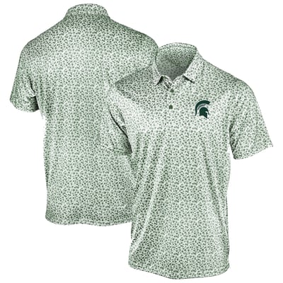 Michigan State Spartans Antigua Flourish Polo - Green