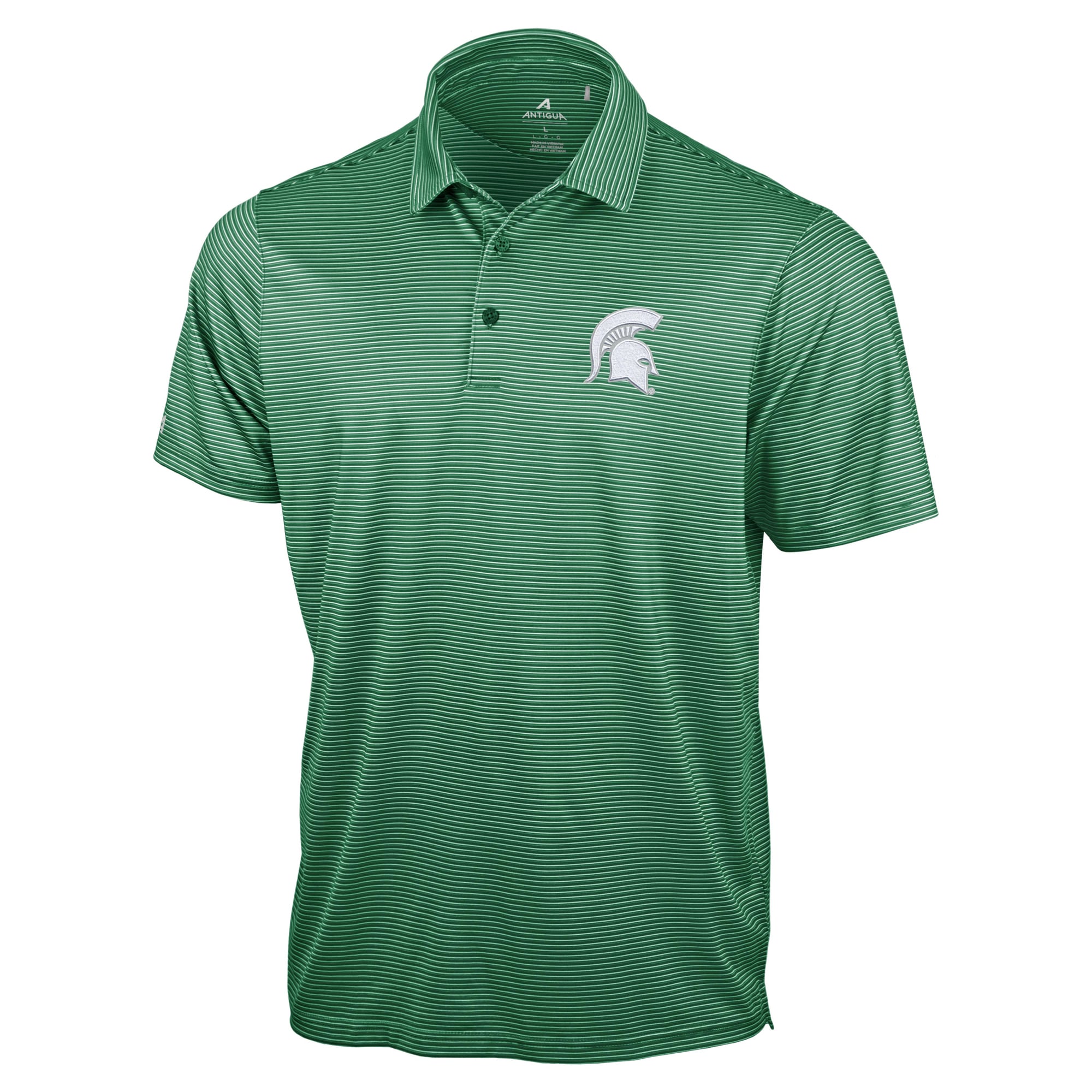 Polo Antigua vert pour homme, Michigan State Spartans Lineage