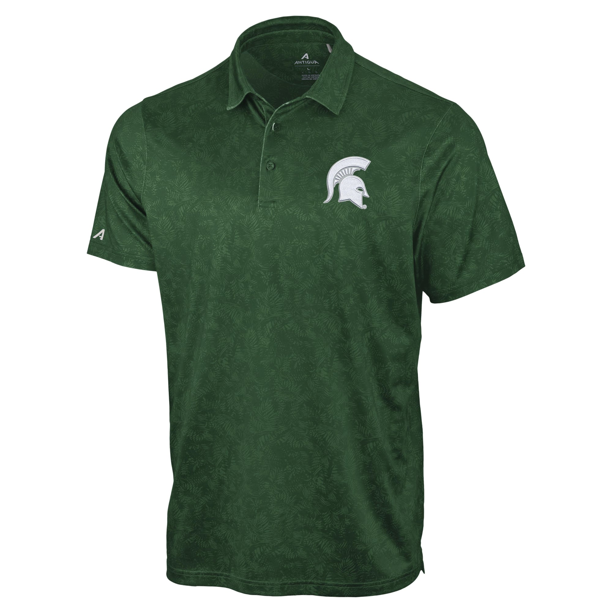 Polo Lush Antigua Green pour homme, Michigan State Spartans