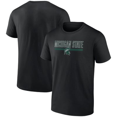 Michigan State Spartans Classic Inline Team T-Shirt - Black
