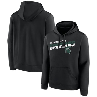 Michigan State Spartans Quick Slant Pullover Hoodie - Black