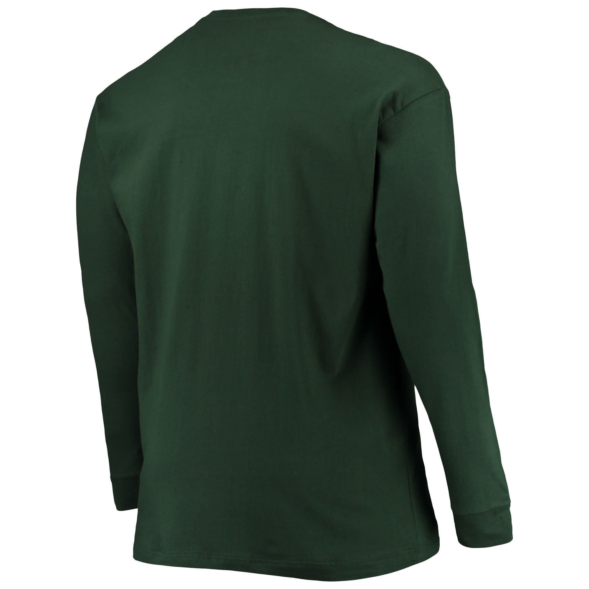 T-shirt à manches longues Champion Green Michigan State Spartans pour hommes, grandes tailles, logo en arc sur le devant