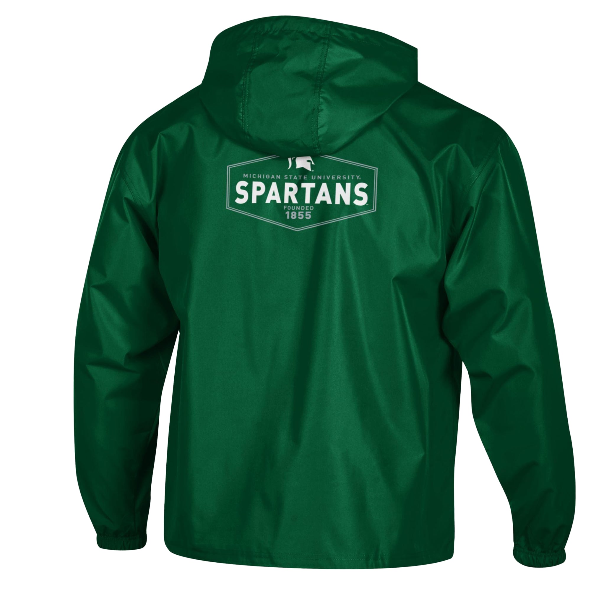 Men's Champion Green Michigan State Spartans Delay Packable Half-Zip Jacket