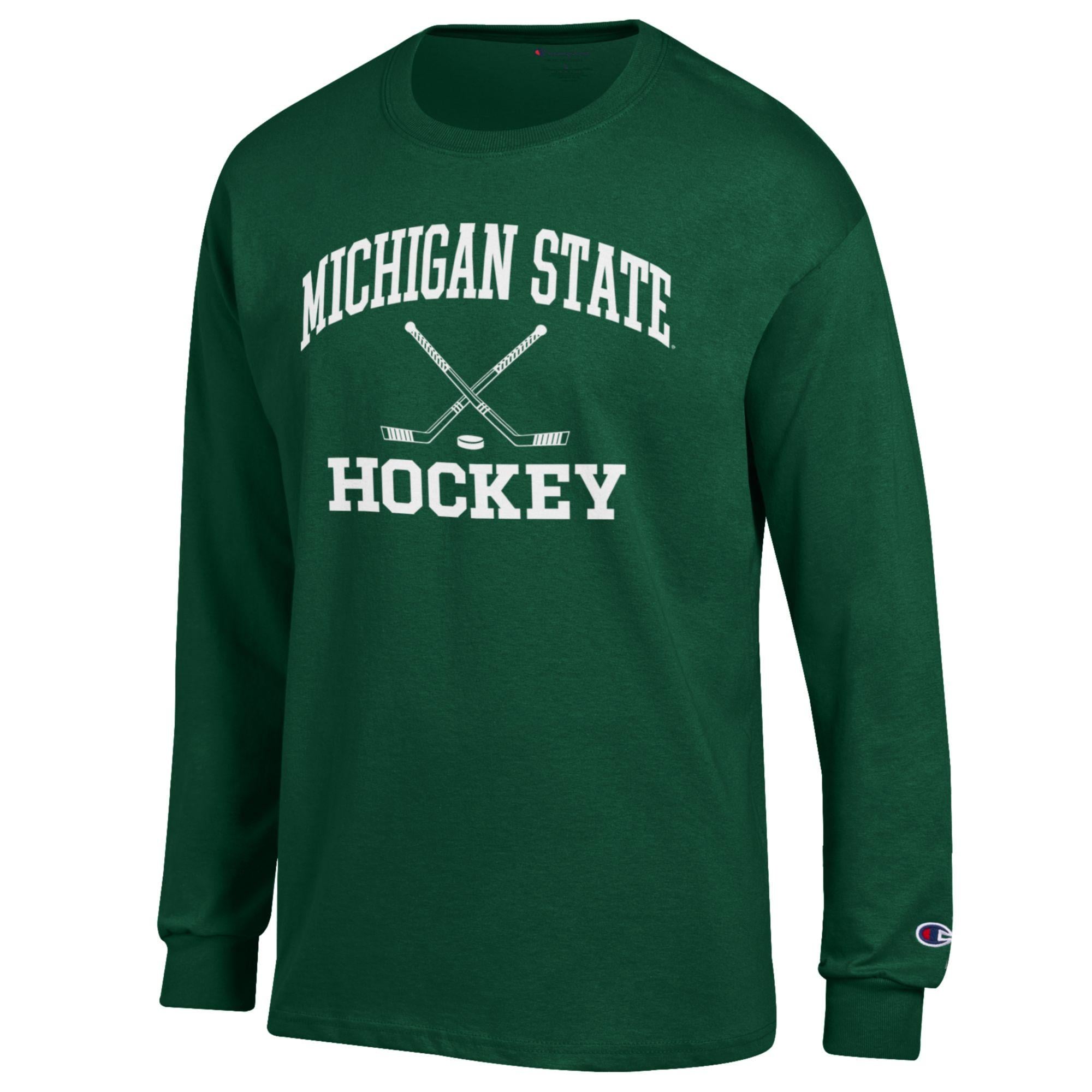 Men's Champion Green Michigan State Spartans Hockey Icon