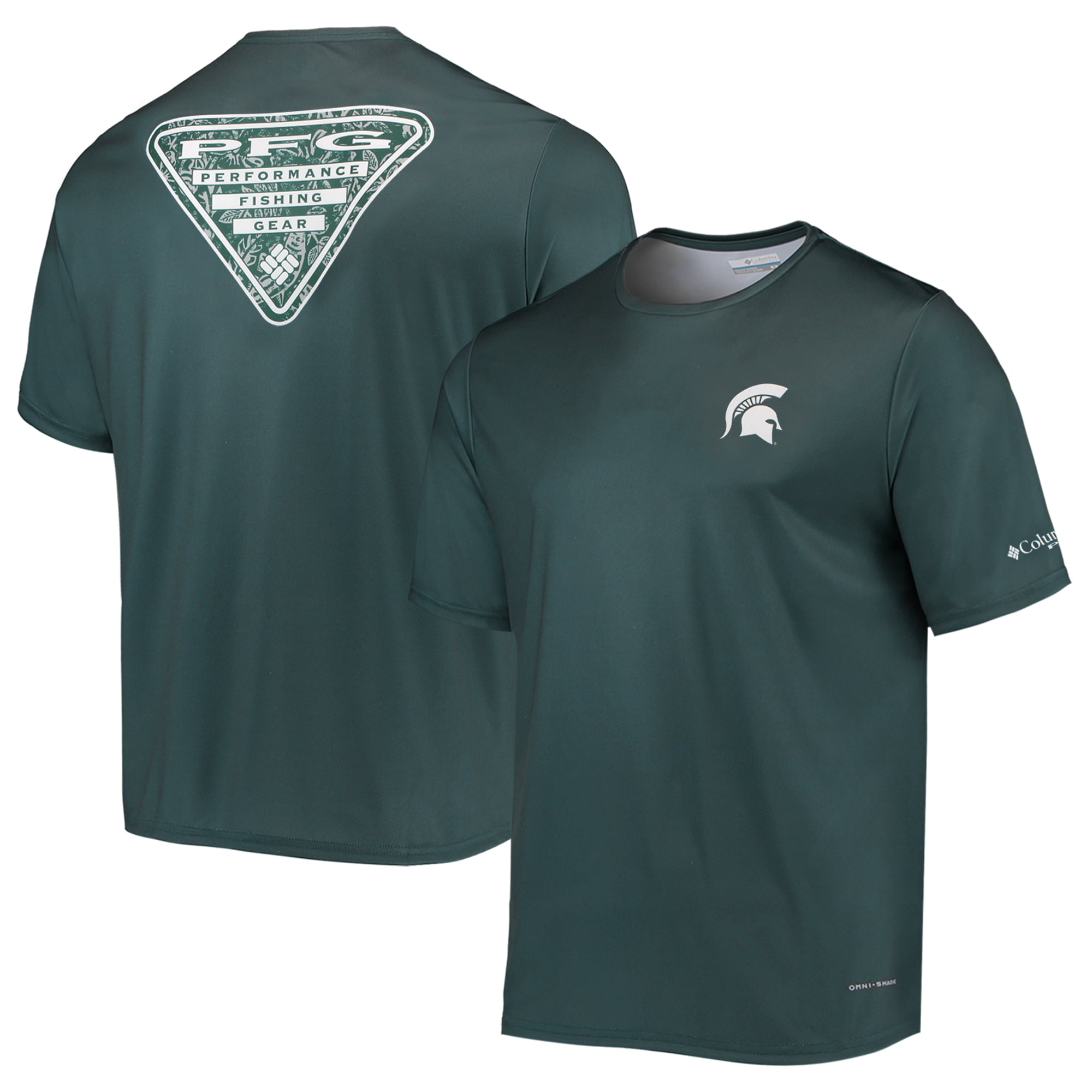 Men's Columbia Green Michigan State Spartans Terminal Tackle Omni