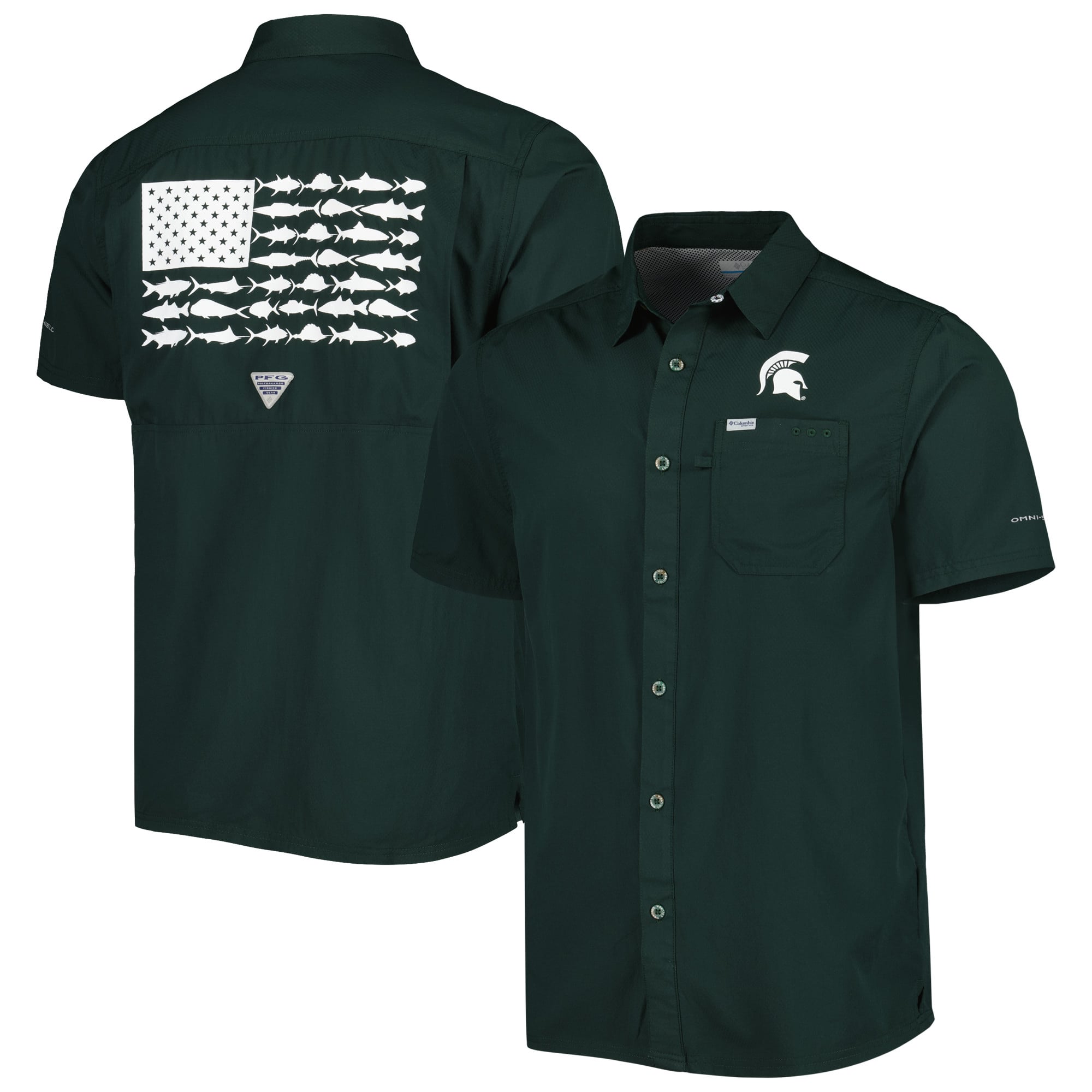 Michigan State Men's Camp Shirt - Spartan Spirit Shop
