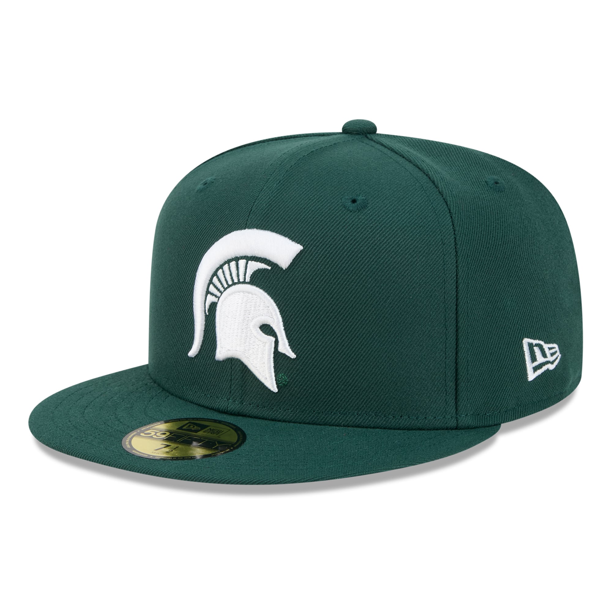 Casquette ajustée New Era verte pour homme Michigan State Spartans Core 59FIFTY