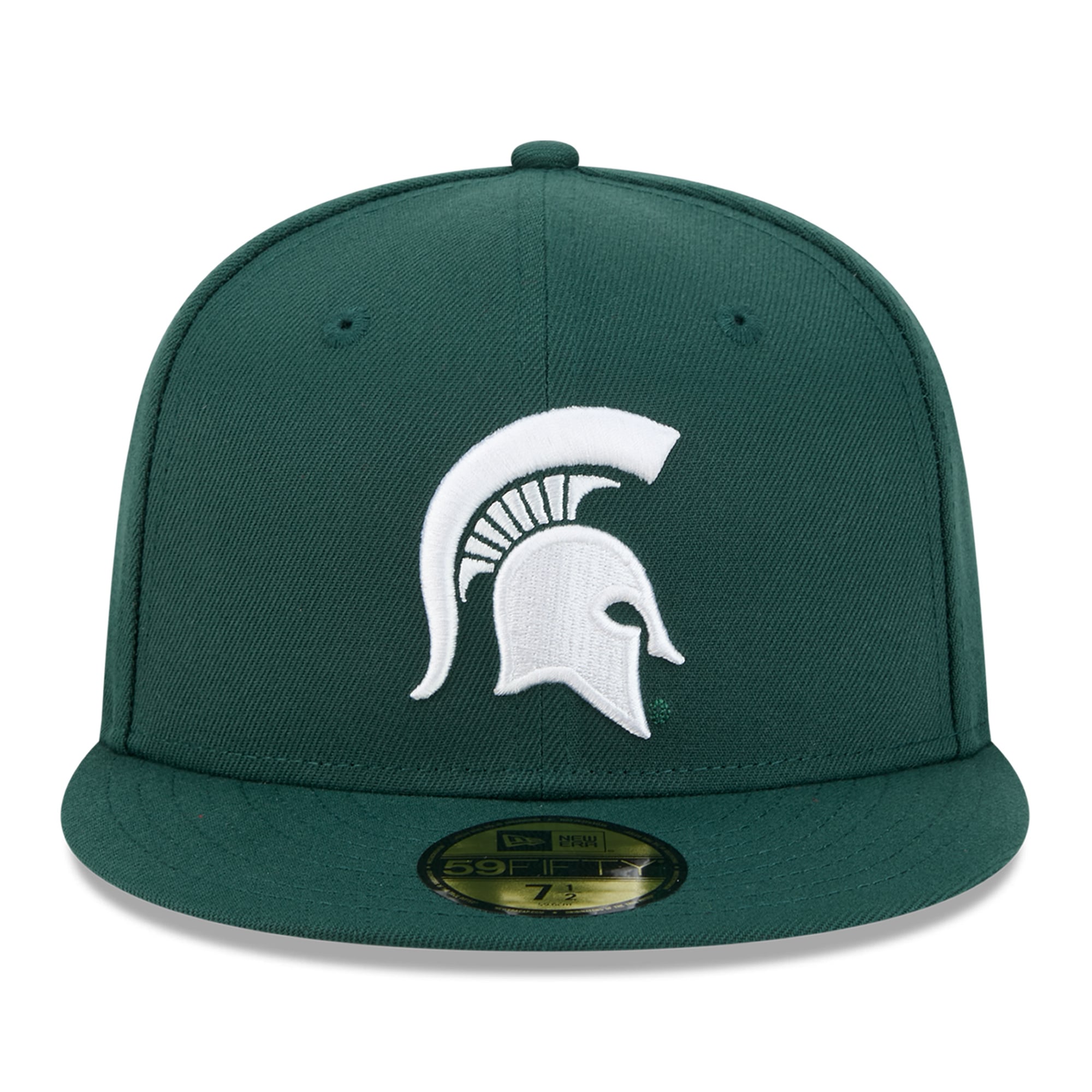 Casquette ajustée New Era verte pour homme Michigan State Spartans Core 59FIFTY