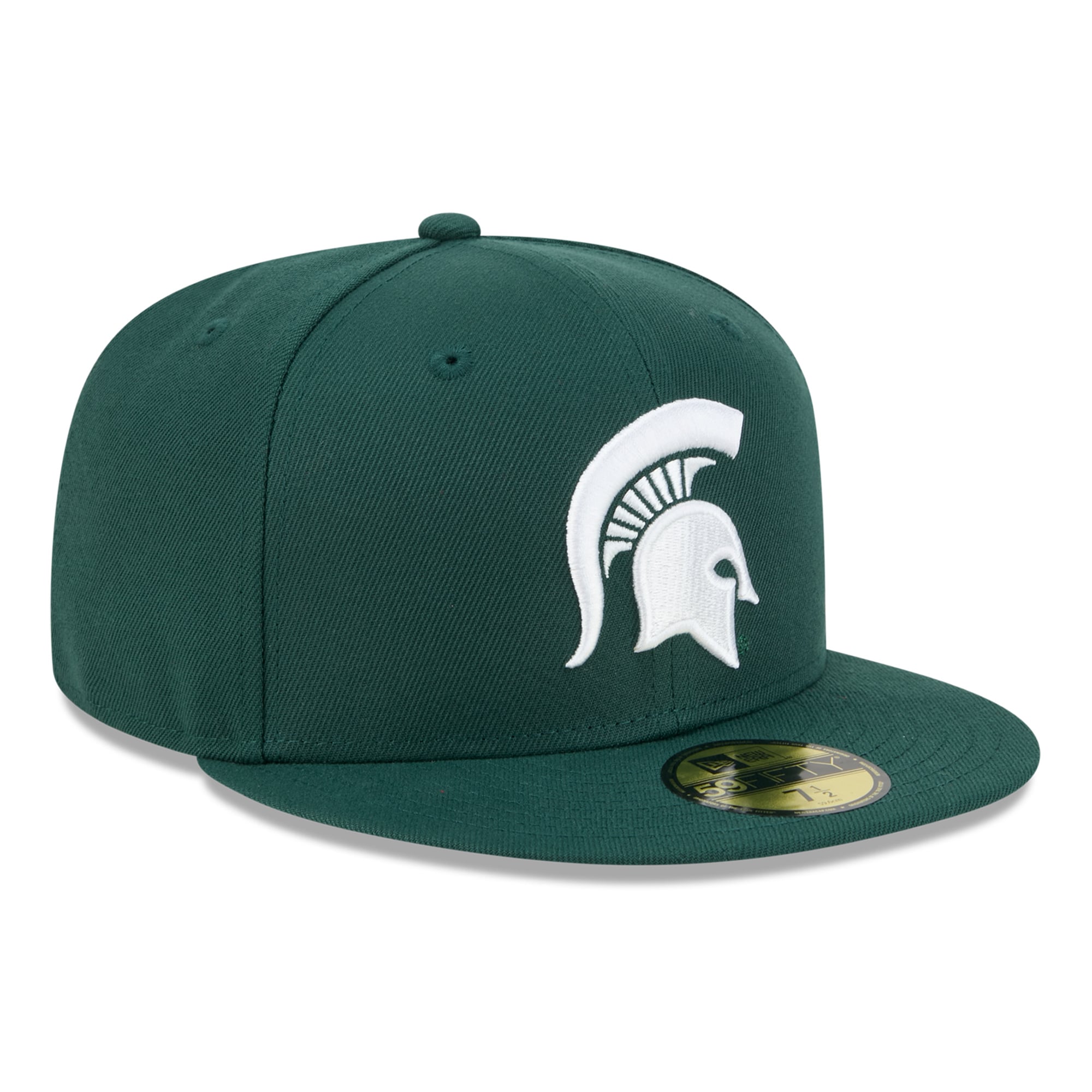 Casquette ajustée New Era verte pour homme Michigan State Spartans Core 59FIFTY