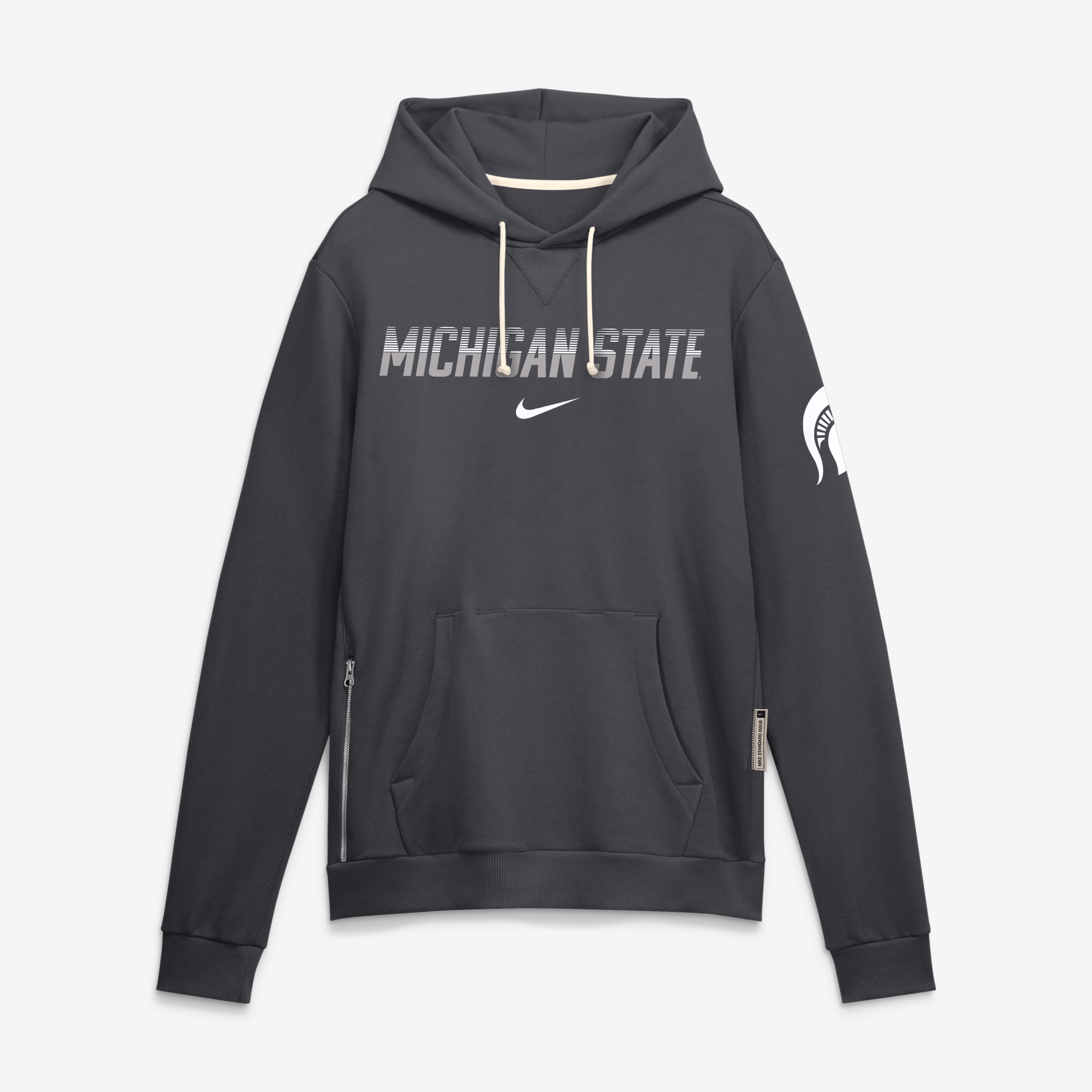Men's Nike Green Michigan State Spartans 2026 Sideline Standard Issue Dri-FIT Hoodie