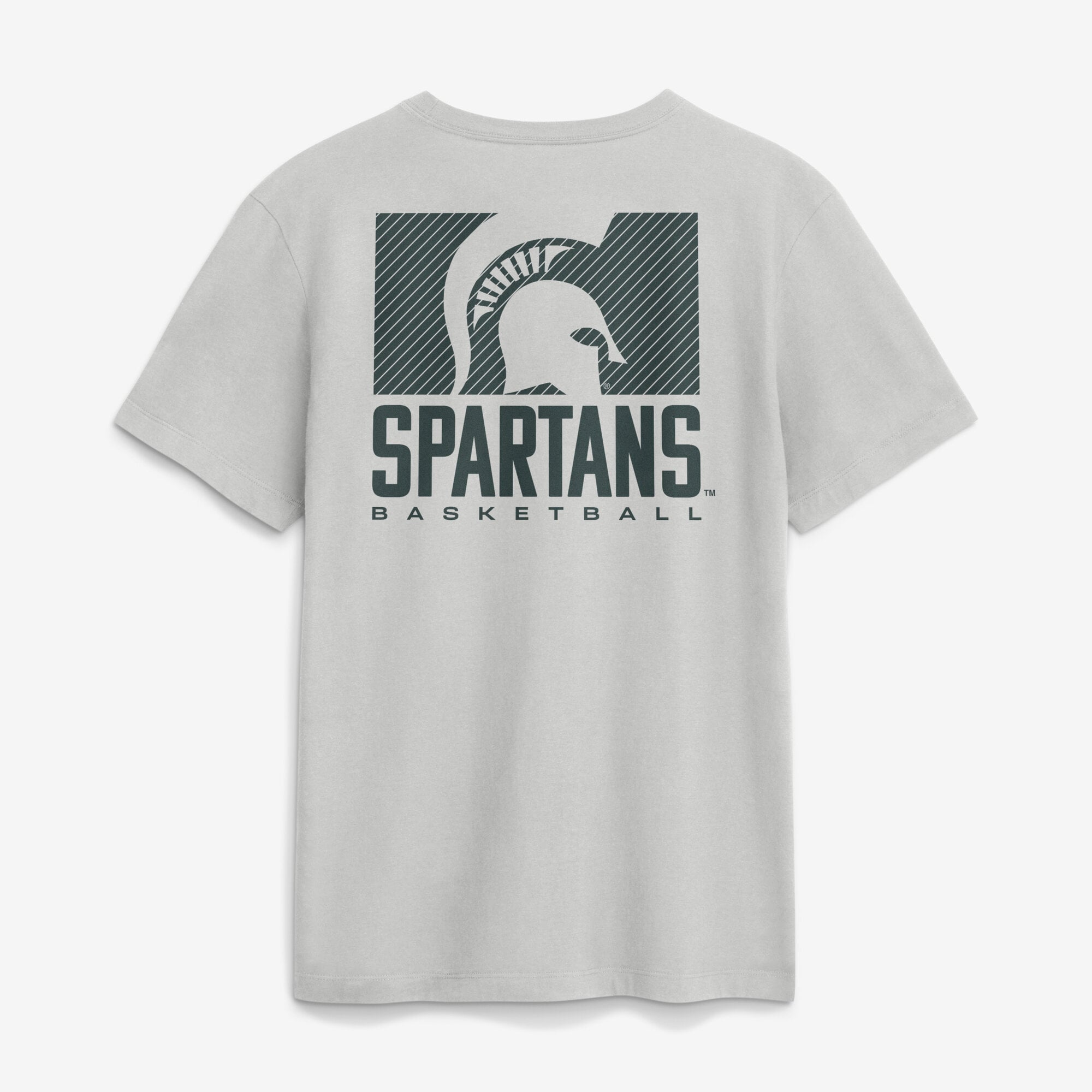 T-shirt Nike gris pour homme Michigan State Spartans Courtside Dri-FIT