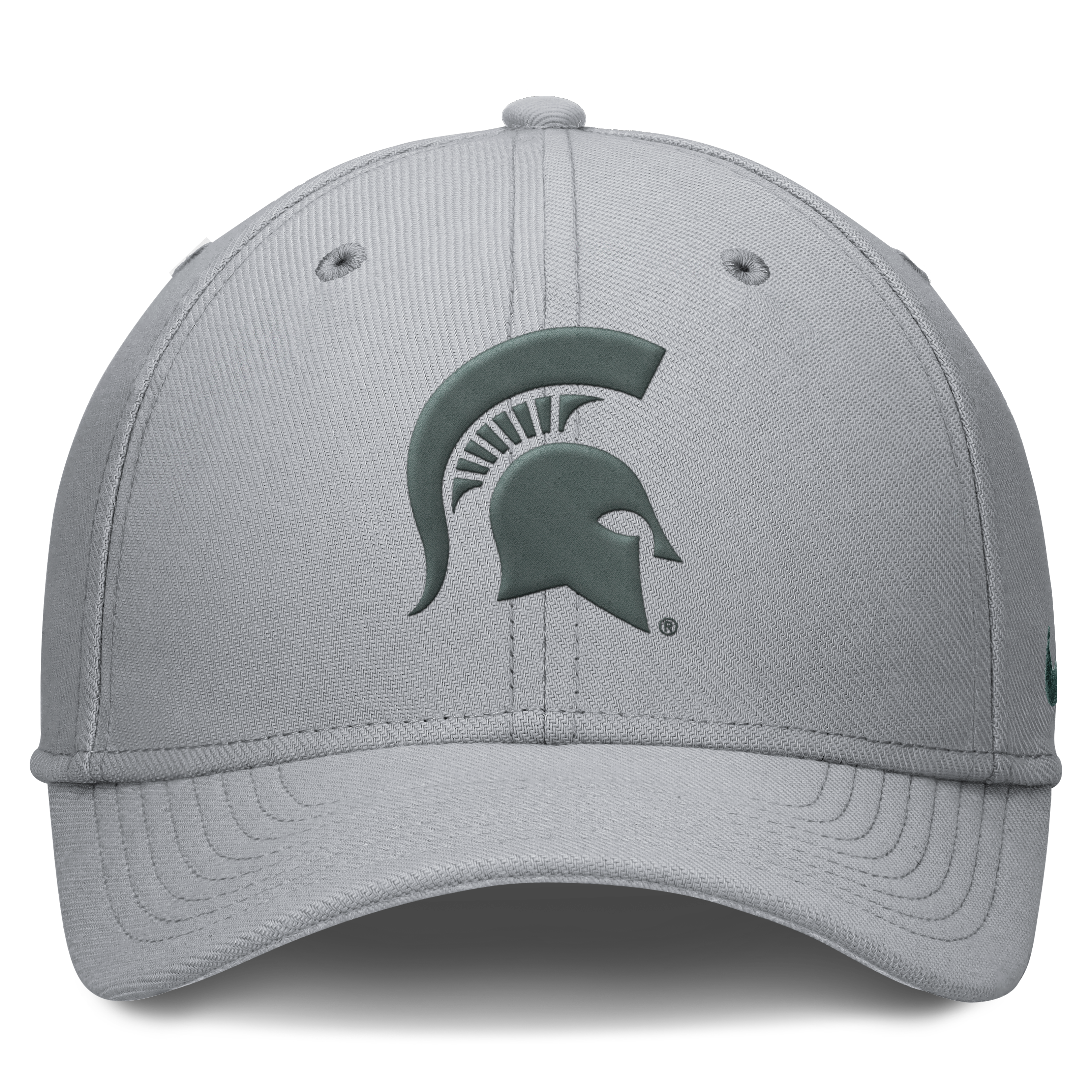 Men's Nike Gray Michigan State Spartans Rise SwooshFlex Dri-FIT Hat