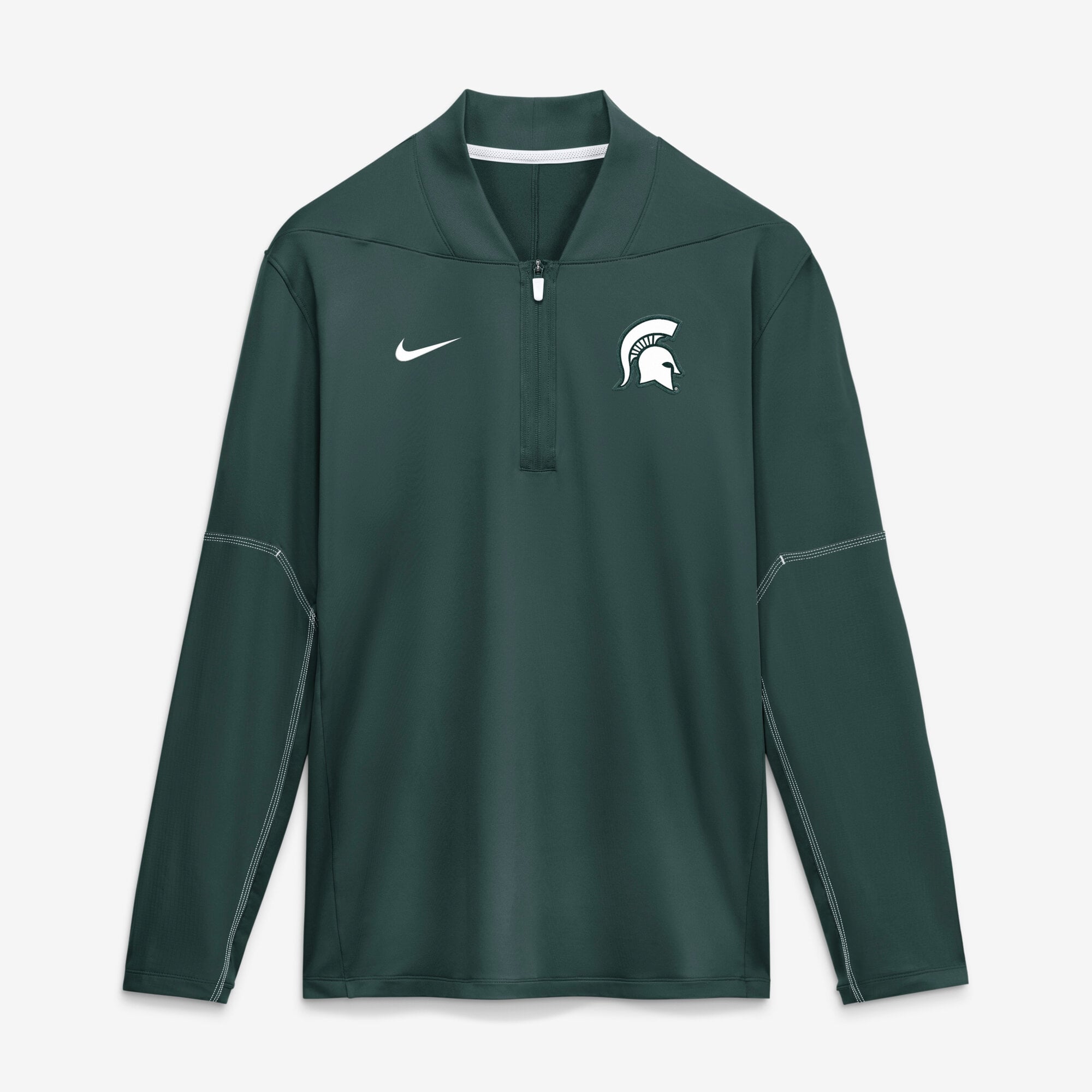 Men's Nike Michigan State Spartans 2026 Sideline Midweight Half-Zip Dri-FIT Pullover