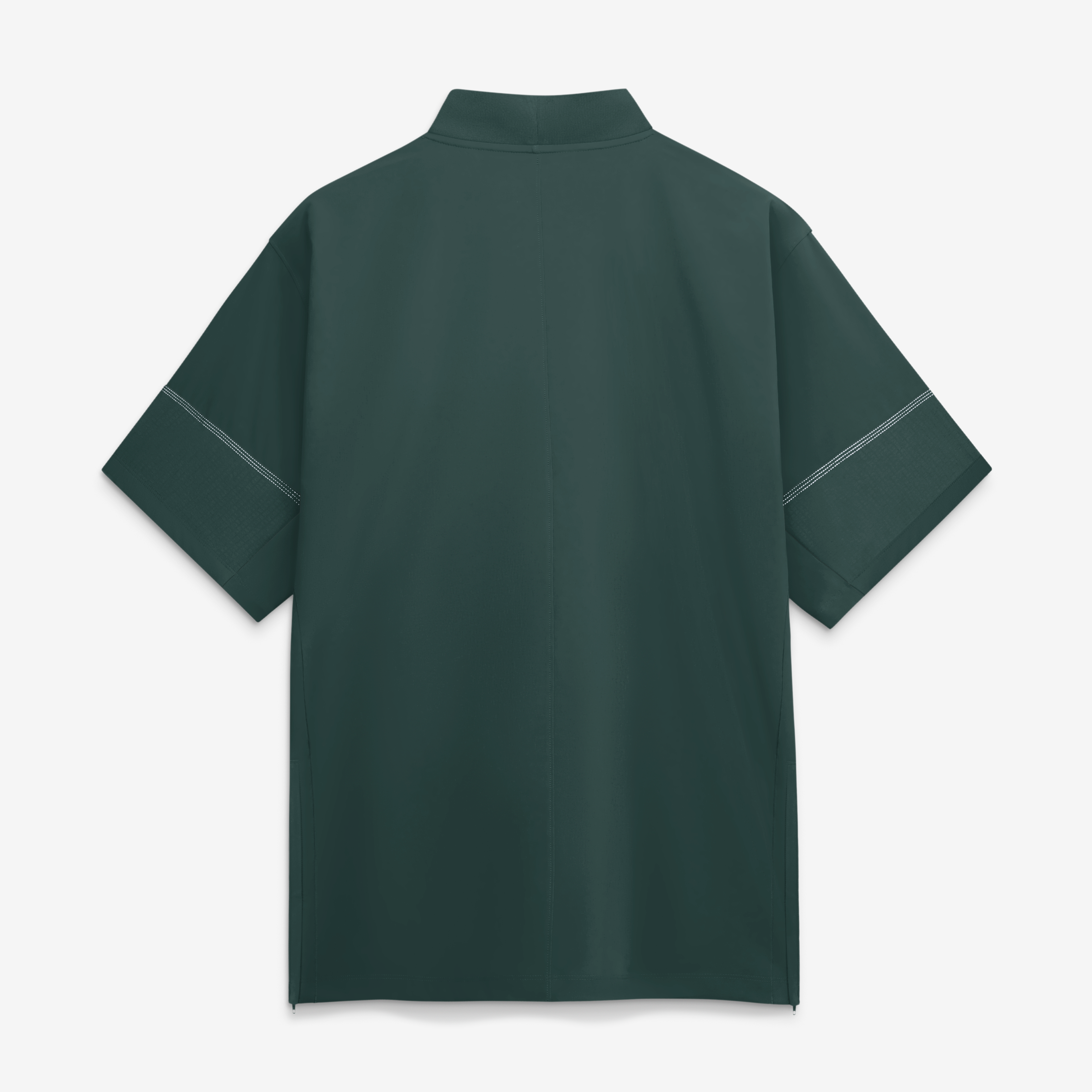 Veste d'entraîneur Nike verte pour homme, Michigan State Spartans 2026, manches courtes et fermeture éclair au quart, modèle Sideline.