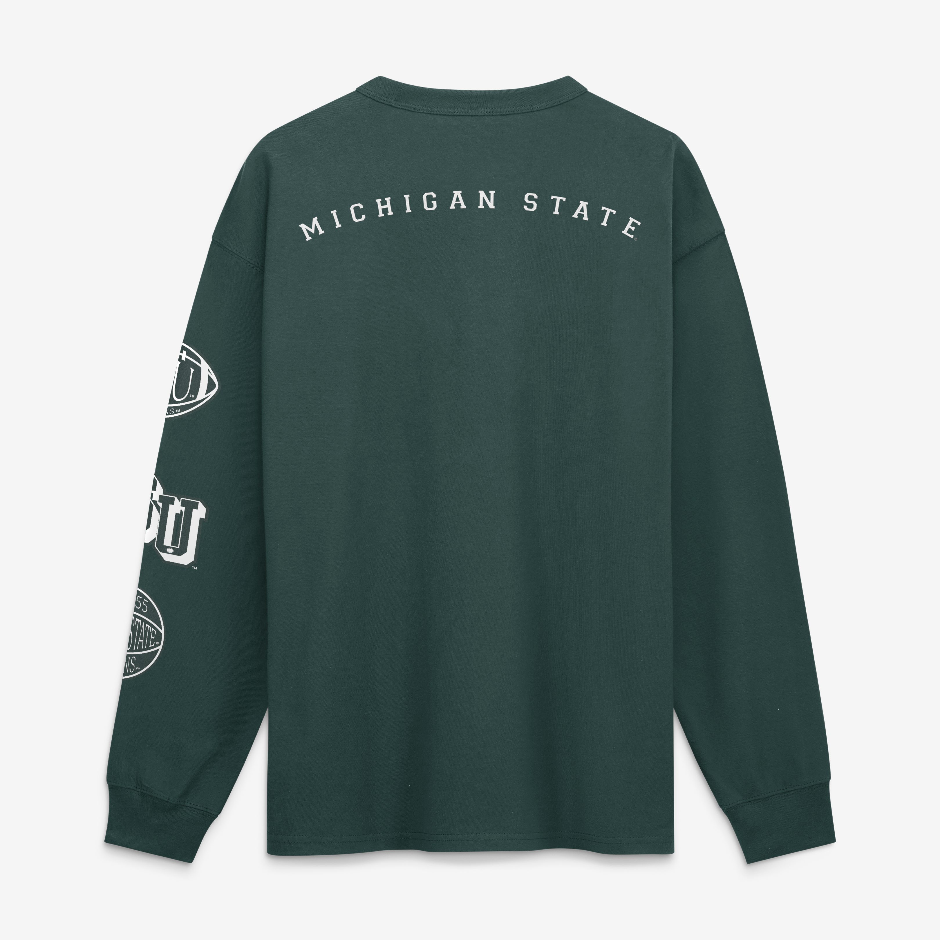 Men's Nike Green Michigan State Spartans Academic Long Sleeve Pocket T-Shirt