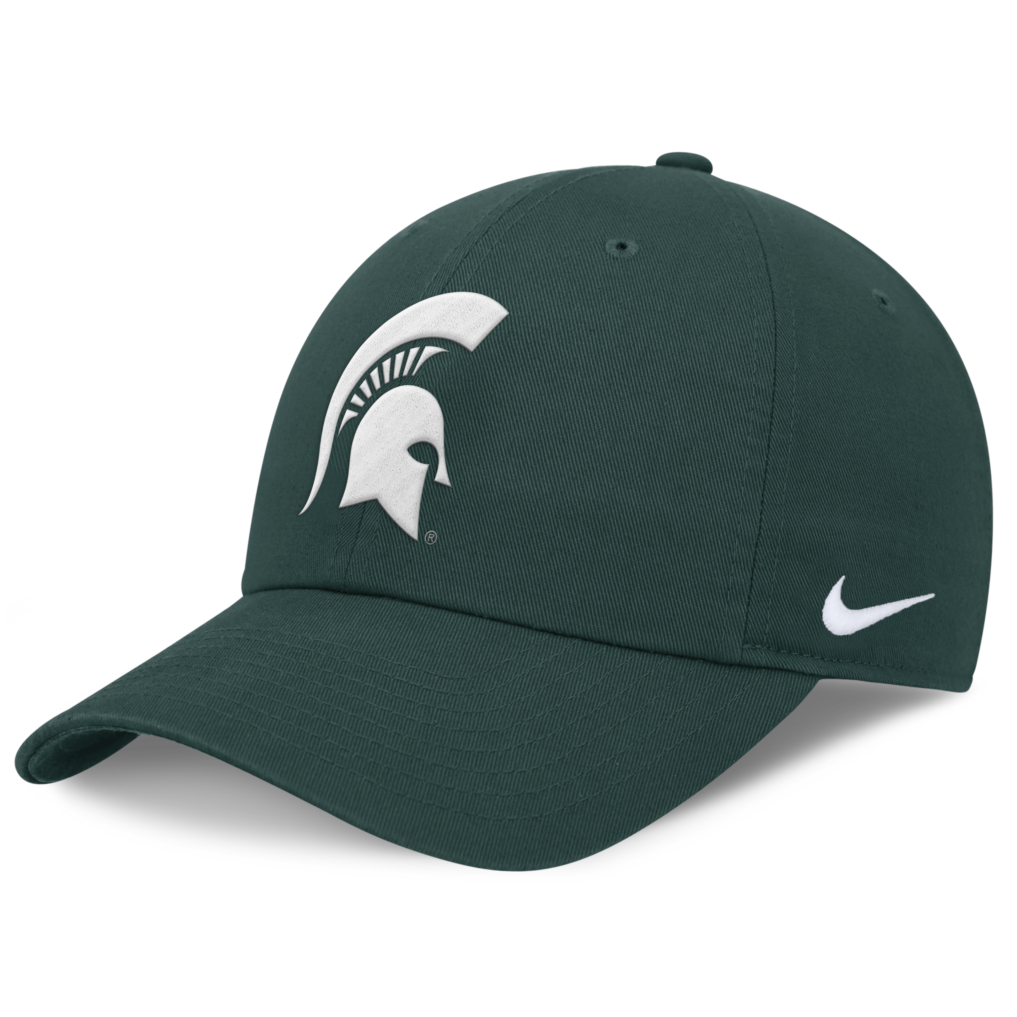 Casquette ajustable Nike verte Michigan State Spartans Club Dri-FIT pour homme