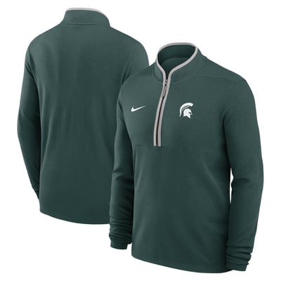 Michigan State Spartans Nike Courtside Victory Dri-FIT Half-Zip Pullover - Green