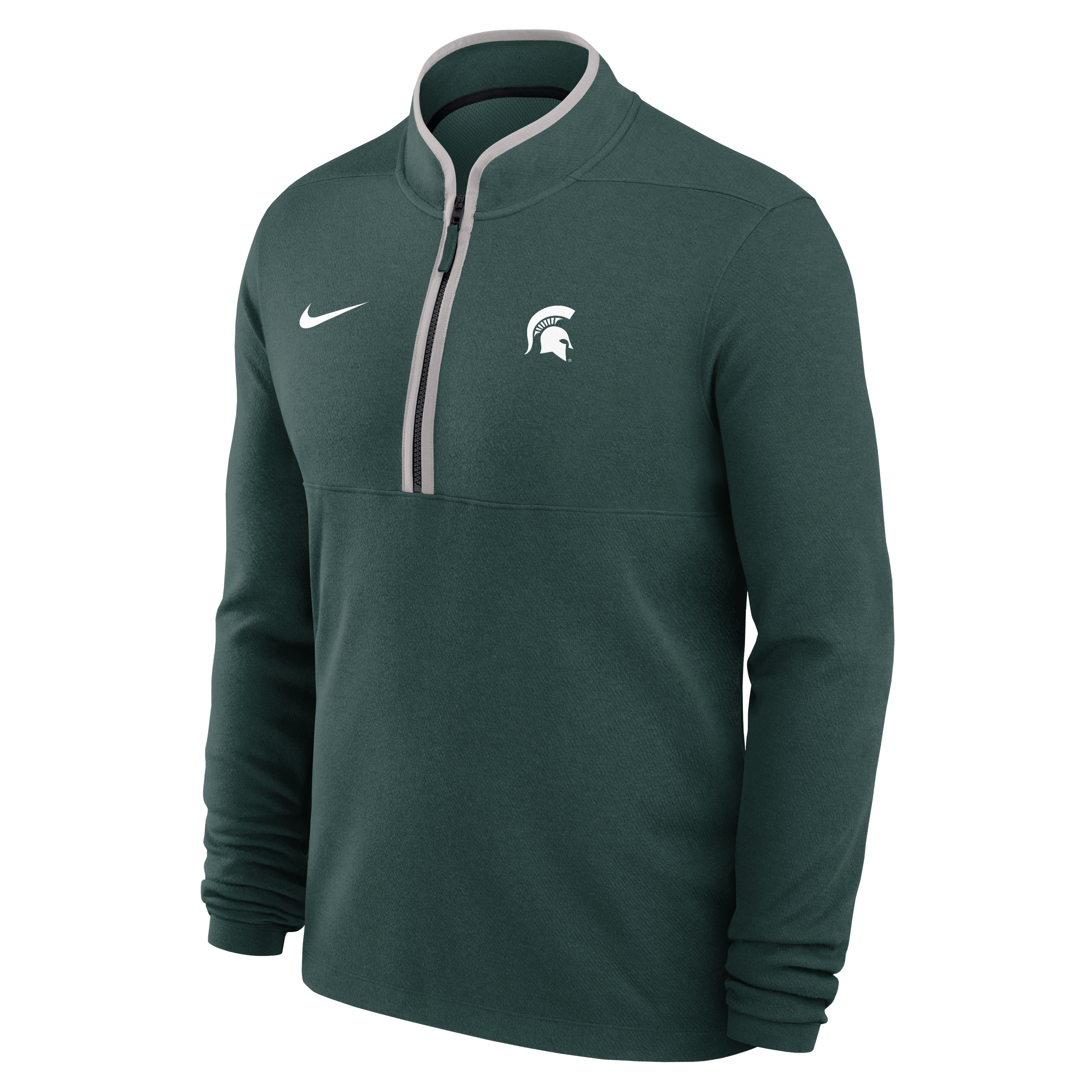 Pull-over Nike Dri-FIT Victory à demi-zip vert Michigan State Spartans pour homme