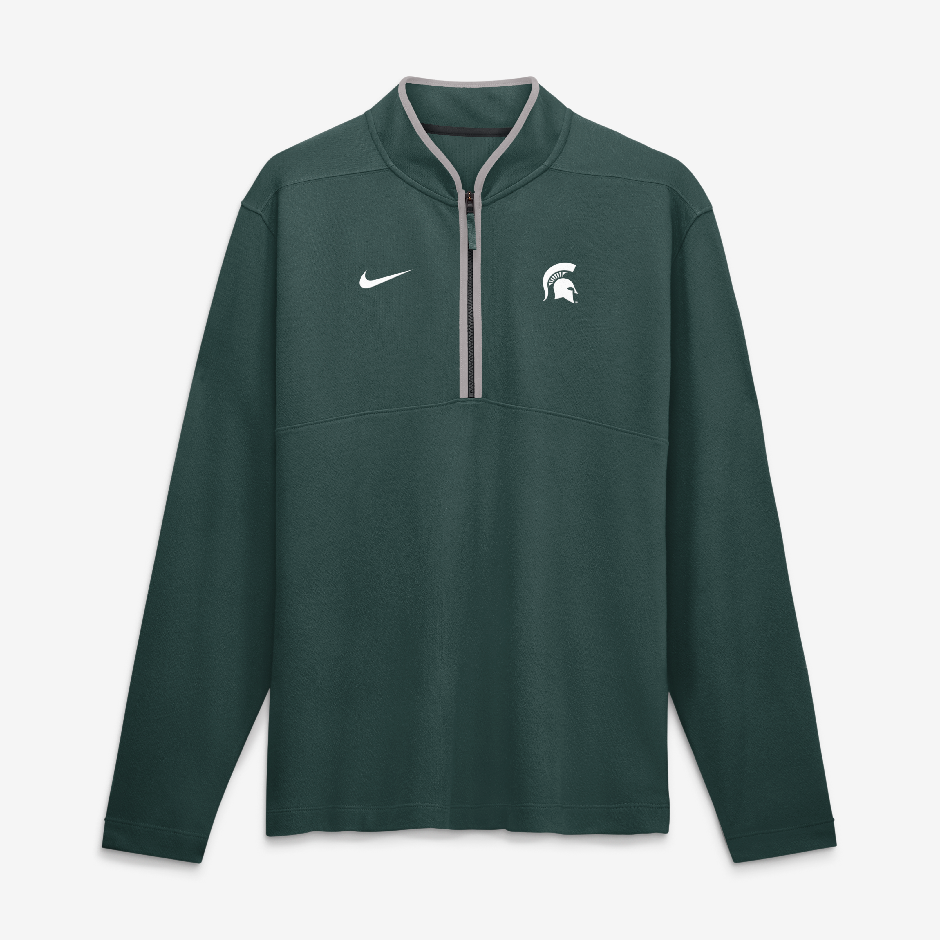 Pull-over Nike Dri-FIT Victory à demi-zip vert Michigan State Spartans pour homme
