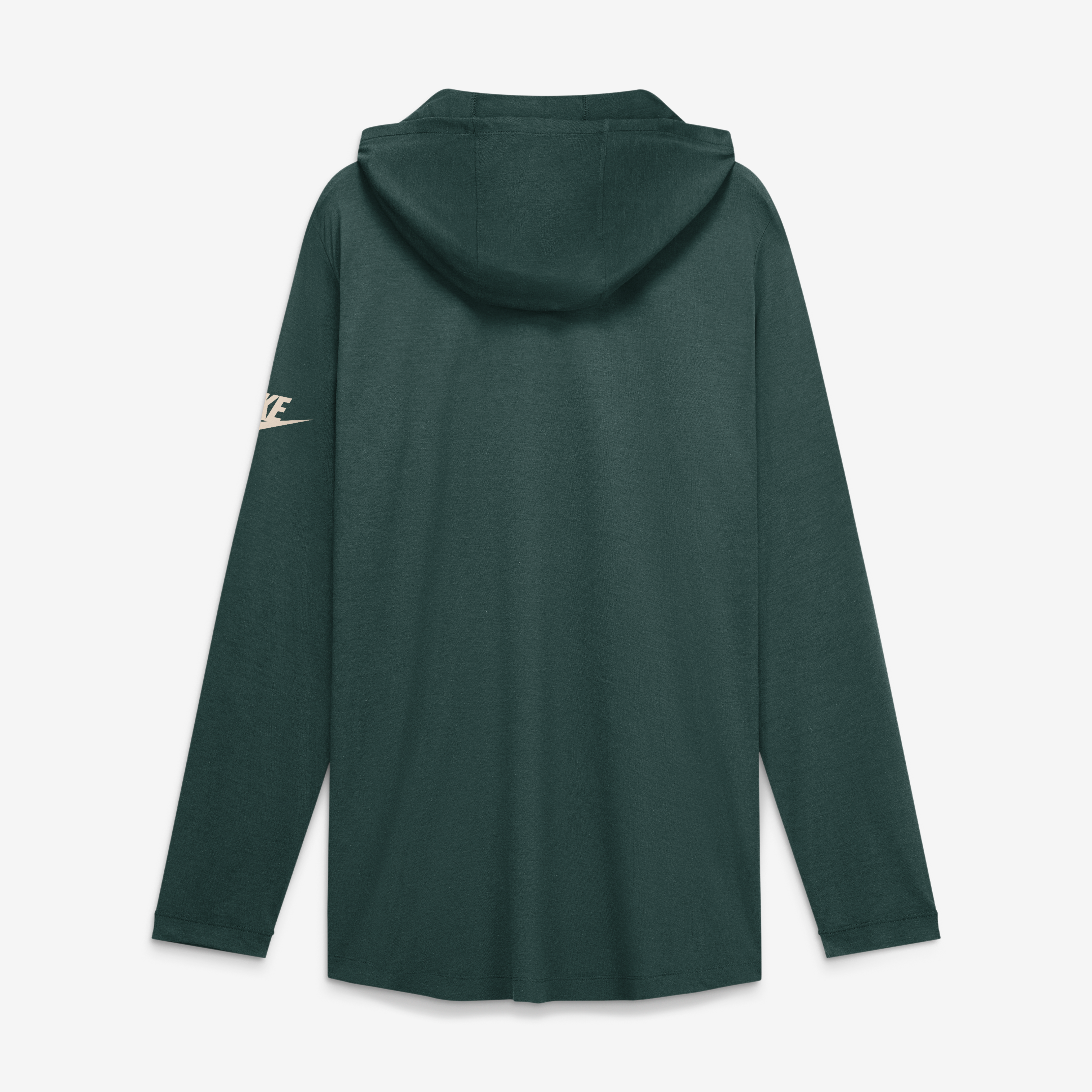 Men's Nike Green Michigan State Spartans Legacy Arch Tri-Blend Long Sleeve Hooded T-Shirt