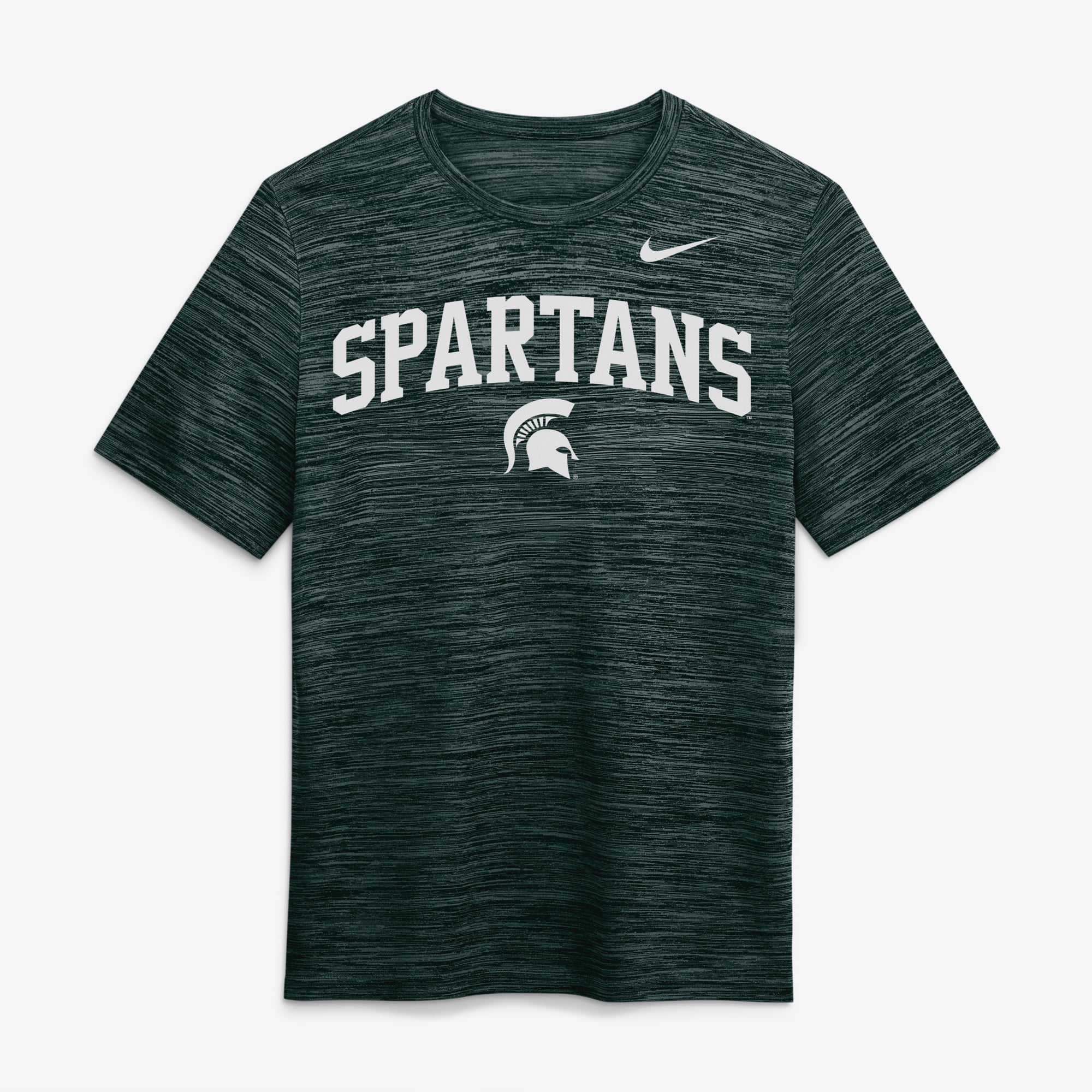 Men's Nike Green Michigan State Spartans Primetime Arch Logo Velocity Dri-FIT T-Shirt