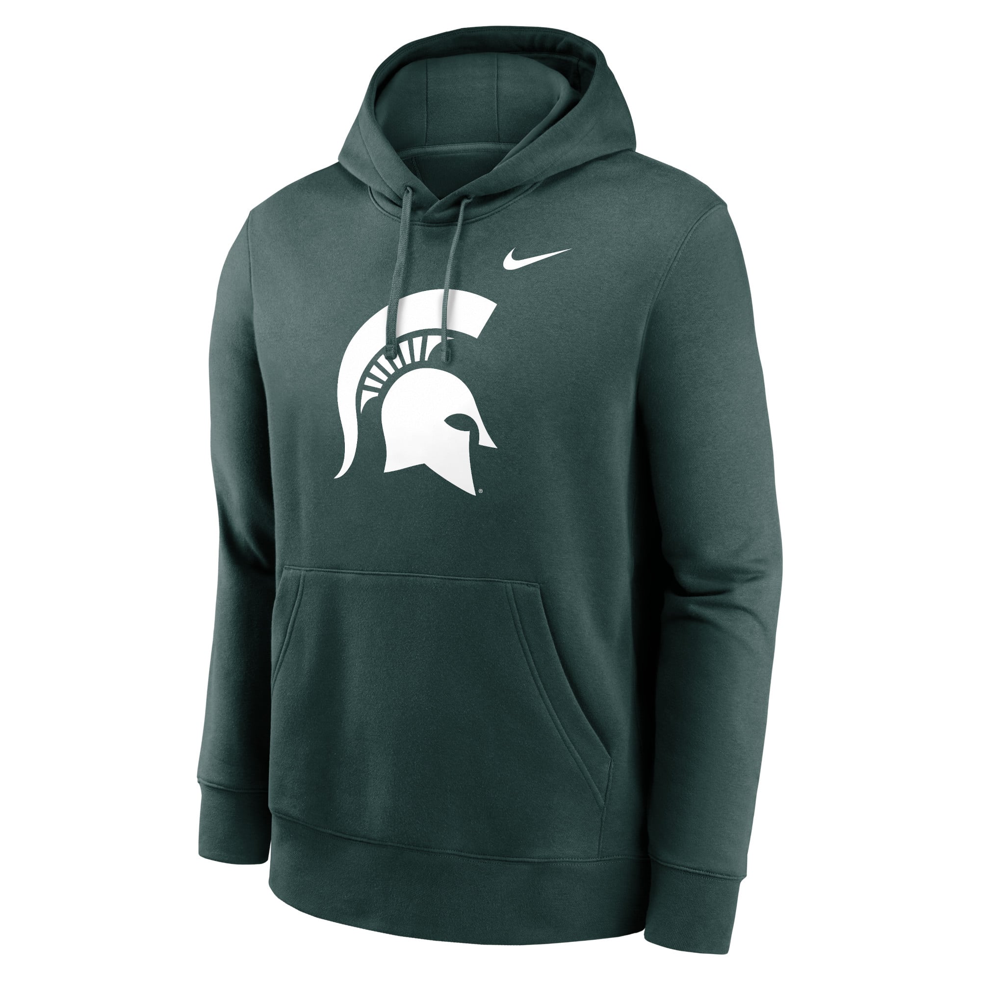 Men's Nike Michigan State Spartans Primetime Club Fleece Pullover Hoodie
