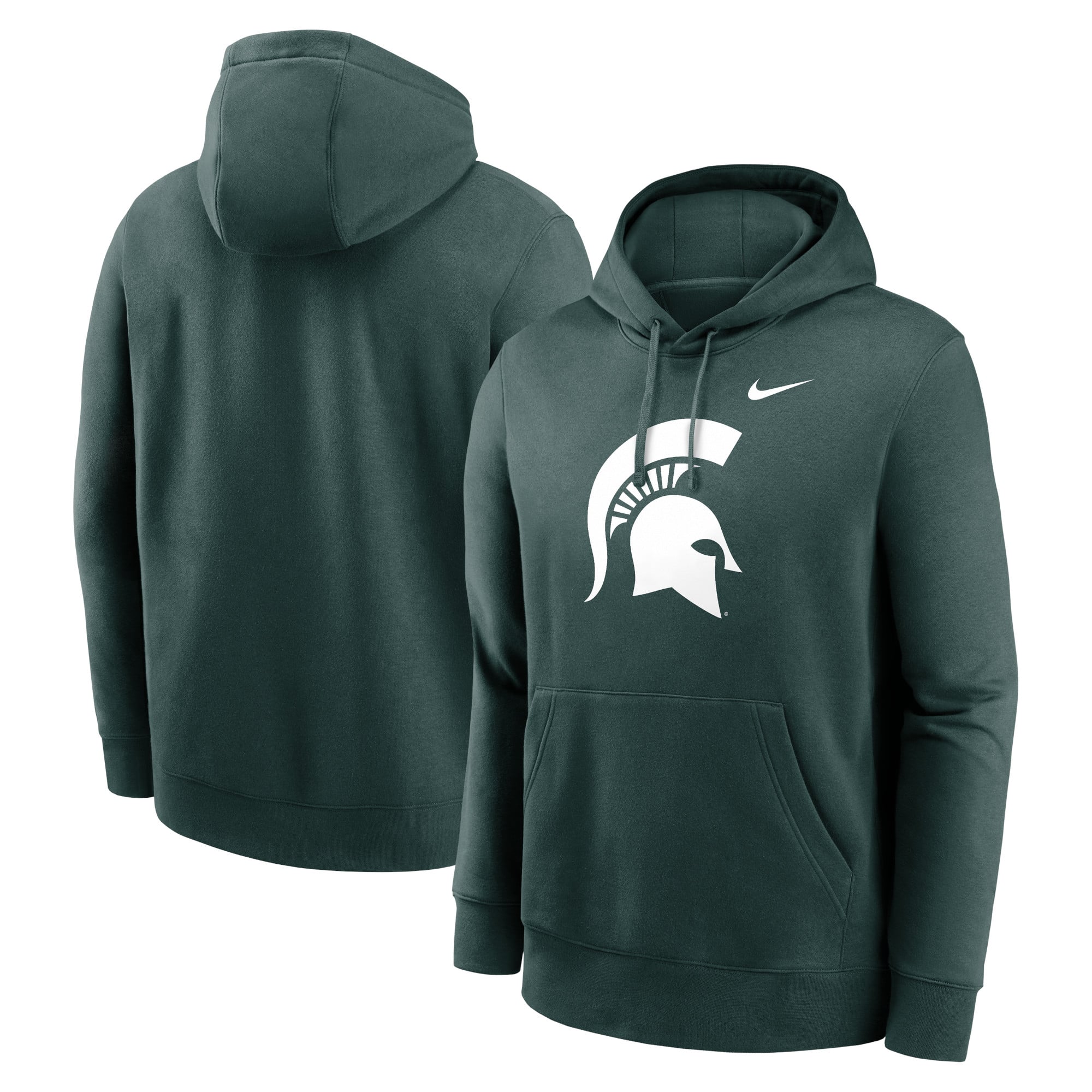 Men's Nike Michigan State Spartans Primetime Club Fleece Pullover Hoodie