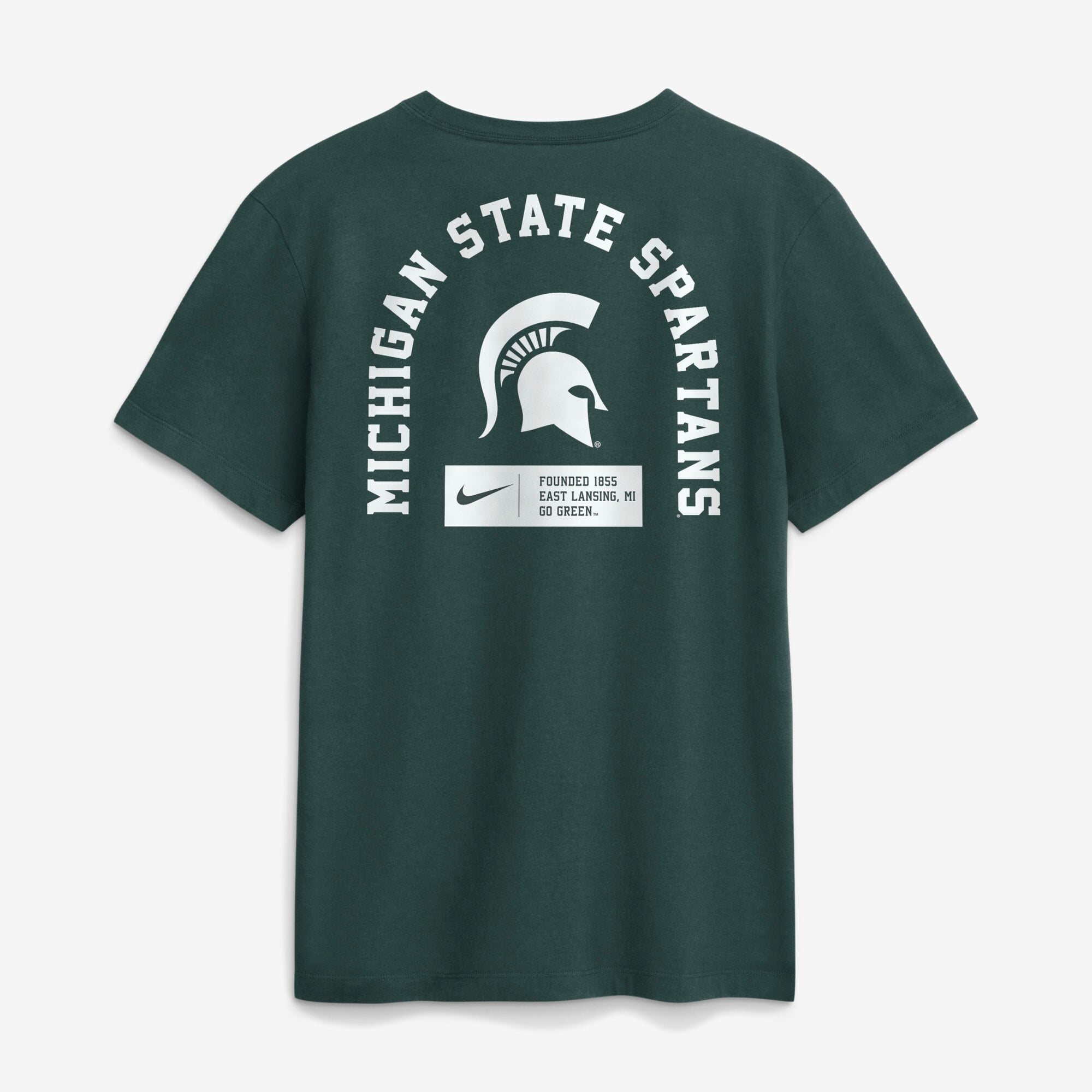 Men's Nike Green Michigan State Spartans Primetime Crew T-Shirt
