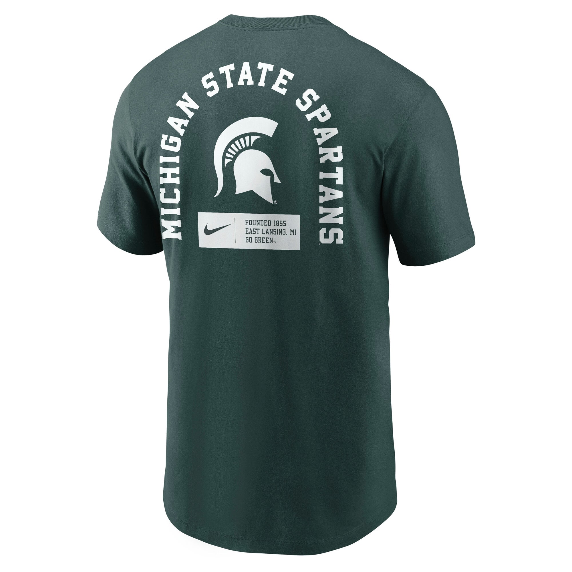 Men's Nike Green Michigan State Spartans Primetime Crew T-Shirt