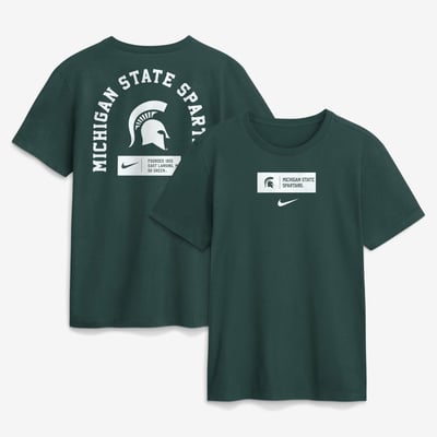 Michigan State Spartans Nike Primetime Crew T-Shirt - Green
