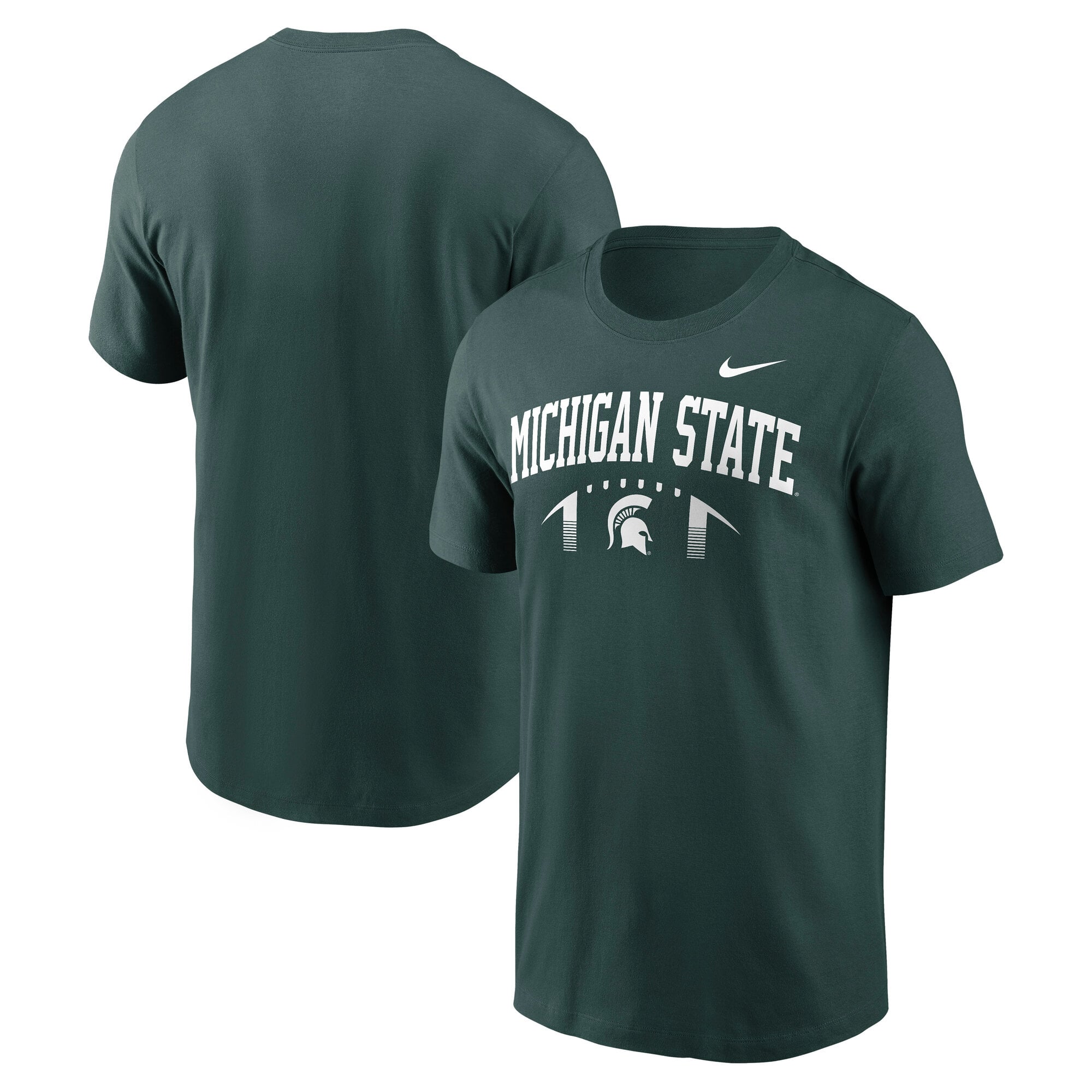 Men's Nike  Green Michigan State Spartans Primetime Football Icon T-Shirt