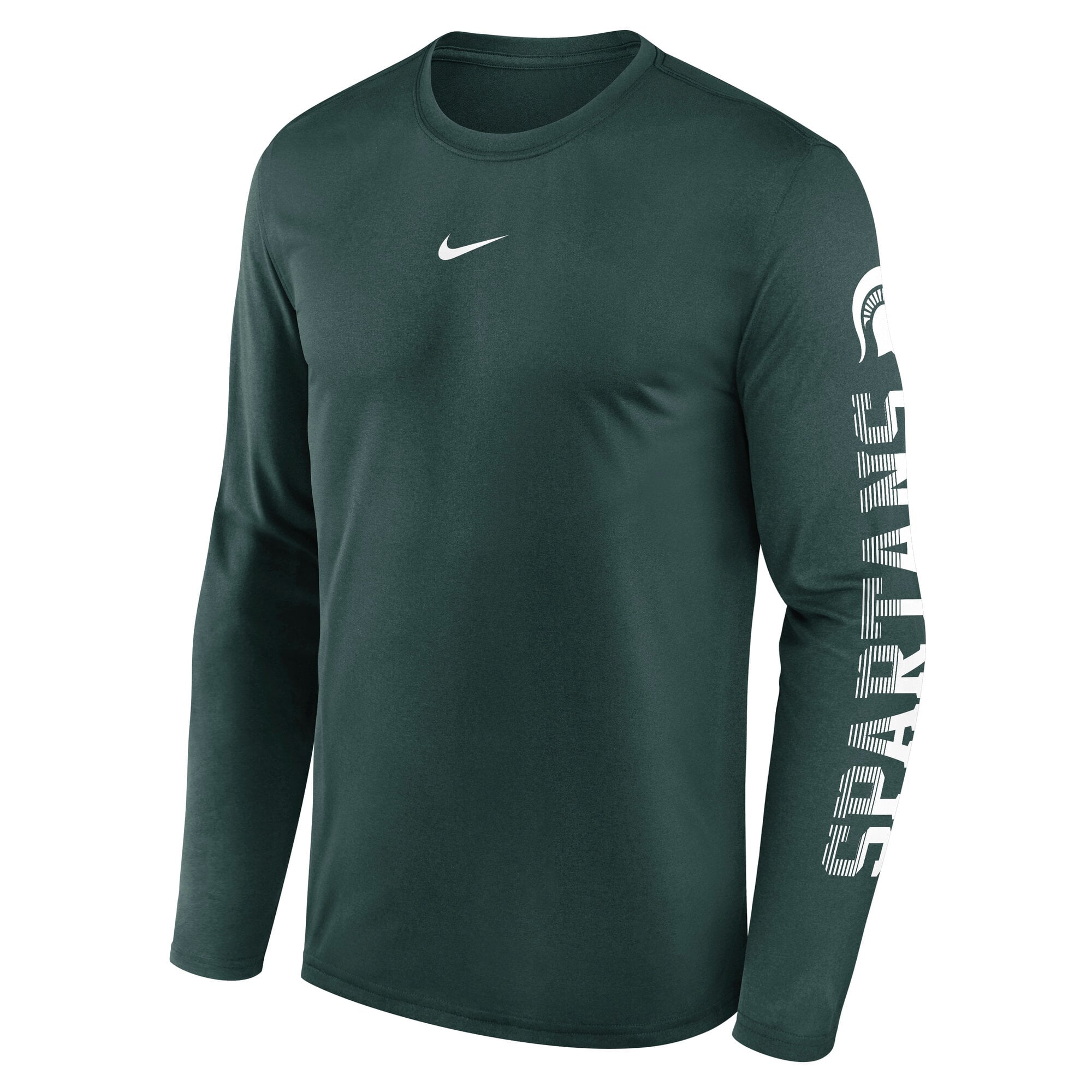 Men's Nike  Green Michigan State Spartans Primetime Logo Sleeve Legend Dri-FIT Long T-Shirt