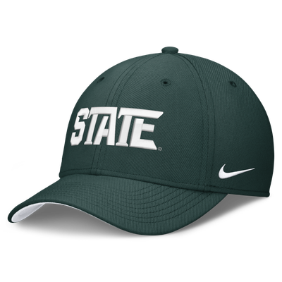  Michigan State Spartans Nike Primetime Team Rise Dri-FIT Flex Hat - Green