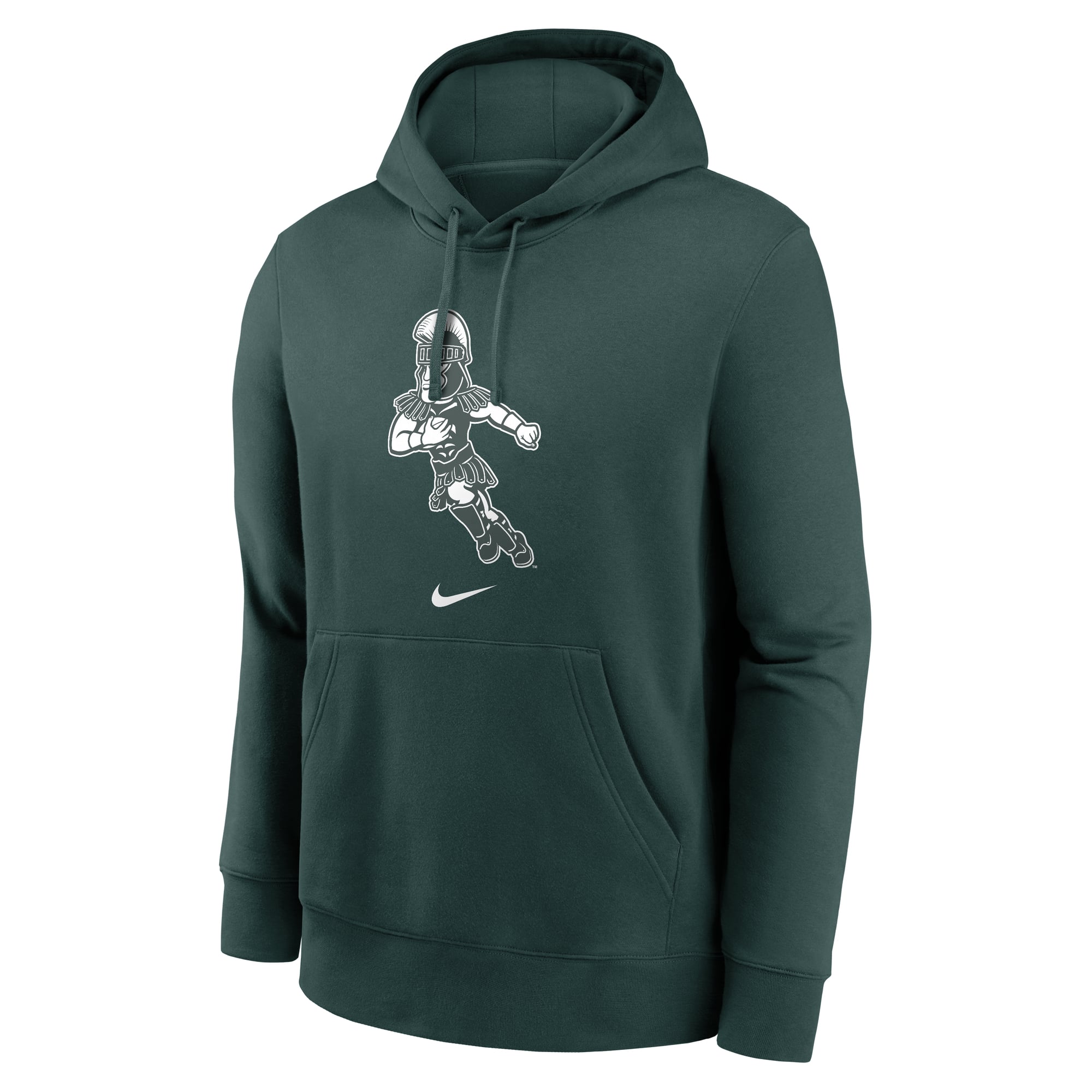 Men's Nike Green Michigan State Spartans Sport Club Fleece Hoodie