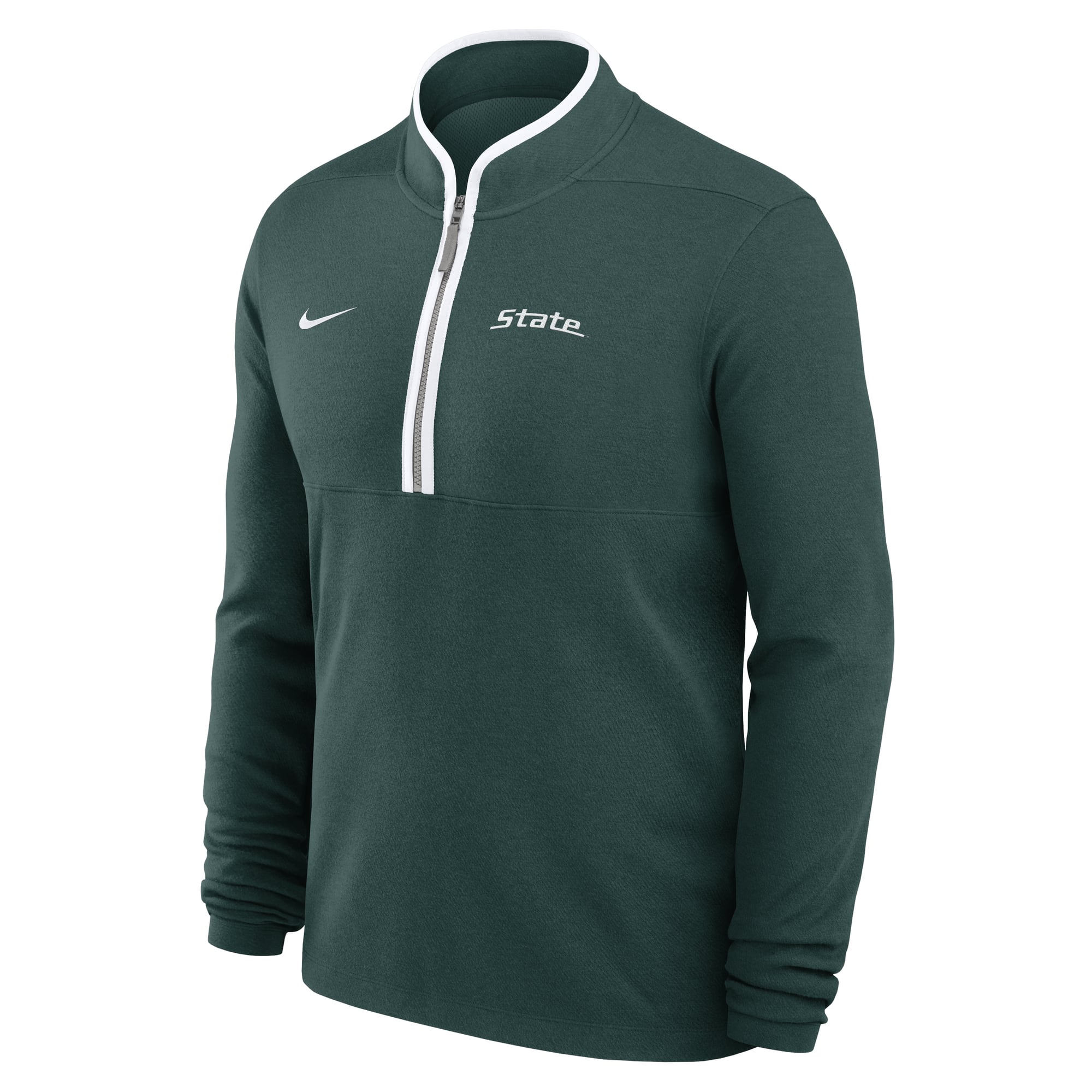 Pull-over Nike vert Michigan State Spartans Victory Dri-FIT à demi-zip pour homme
