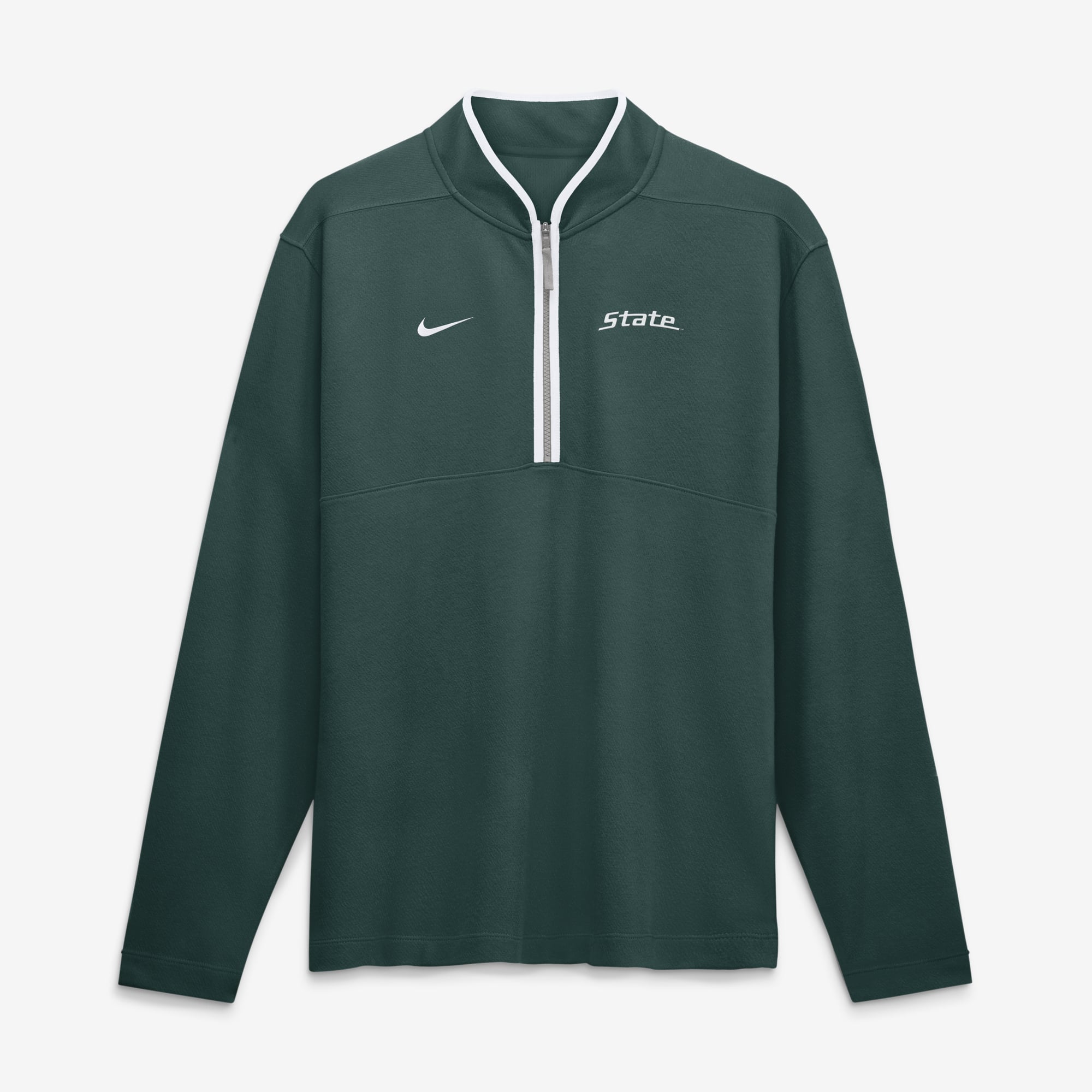 Pull-over Nike vert Michigan State Spartans Victory Dri-FIT à demi-zip pour homme