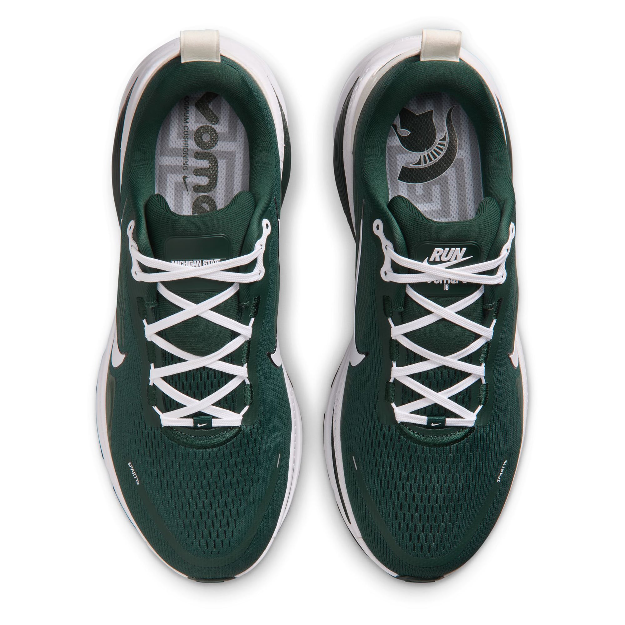 Men's Nike Michigan State Spartans Vomero 18 Running Shoes