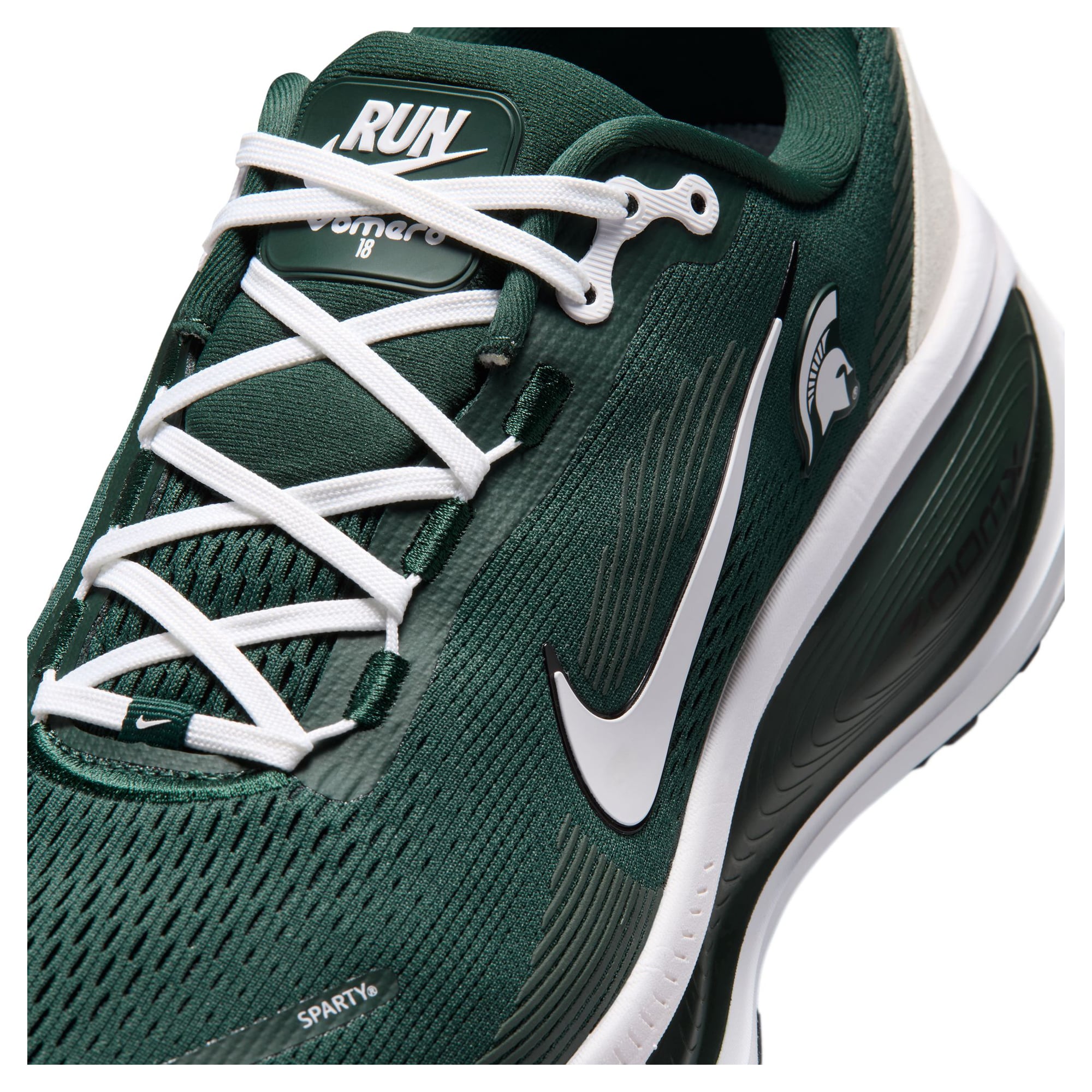 Men's Nike Michigan State Spartans Vomero 18 Running Shoes