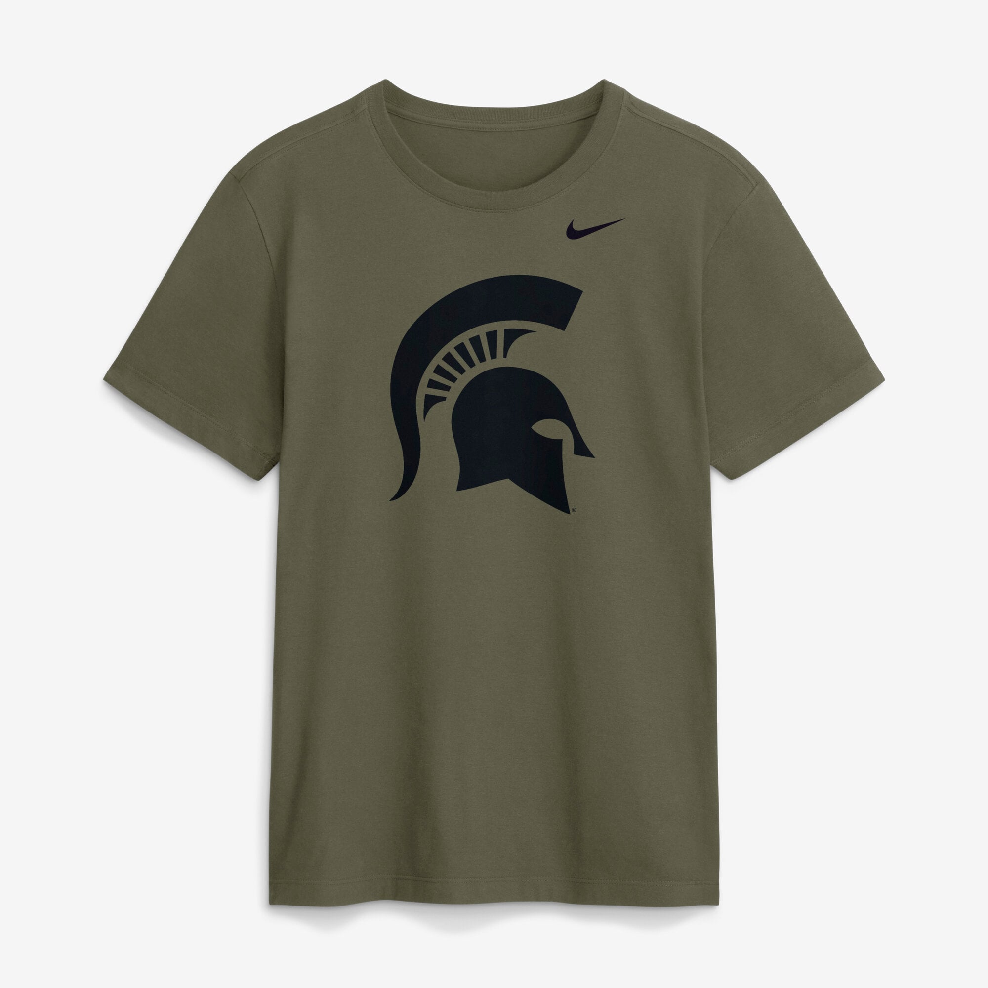 Men's Nike Olive Michigan State Spartans Primetime Logo Dri-FIT T-Shirt