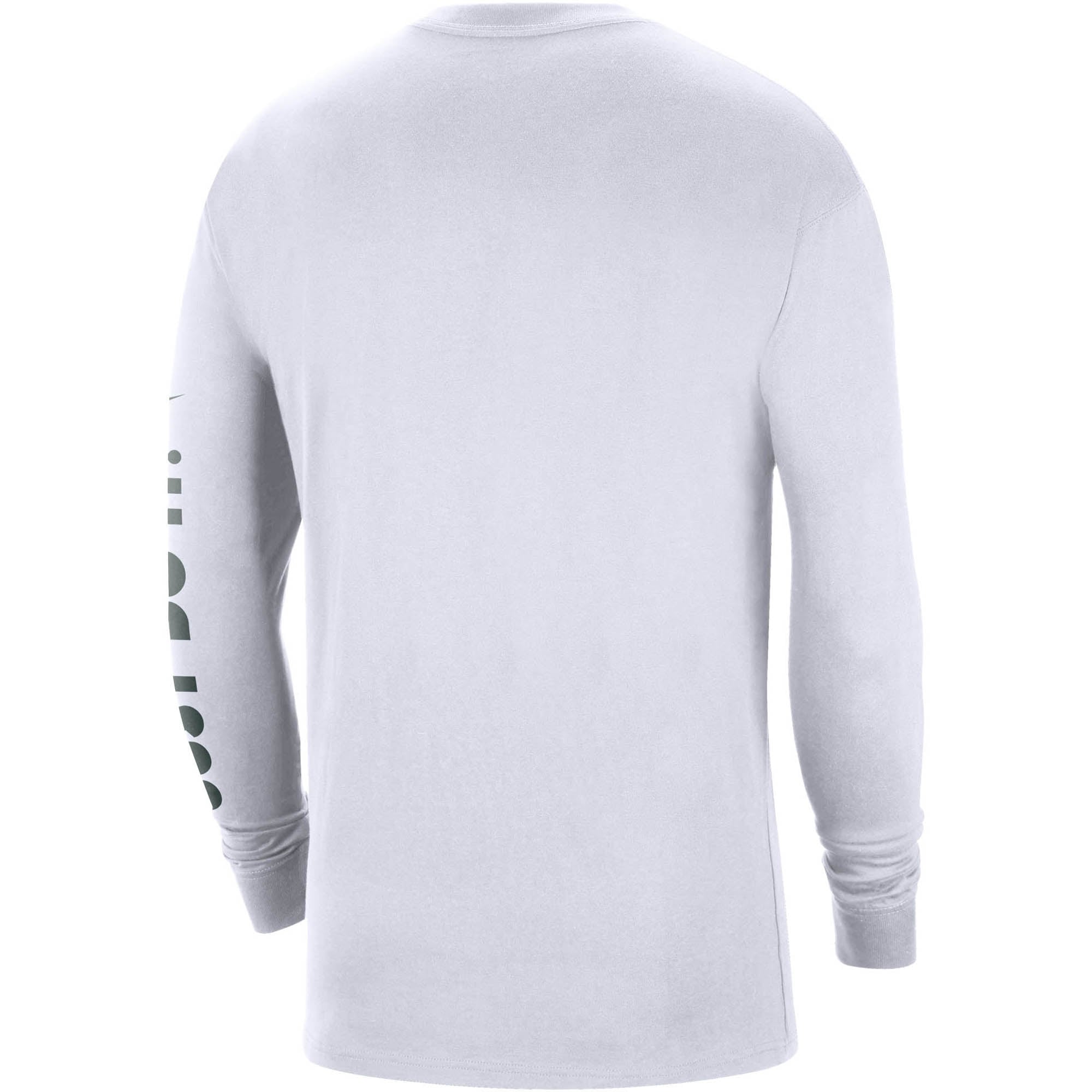 Men's Nike White Michigan State Spartans Heritage Max 90 Long