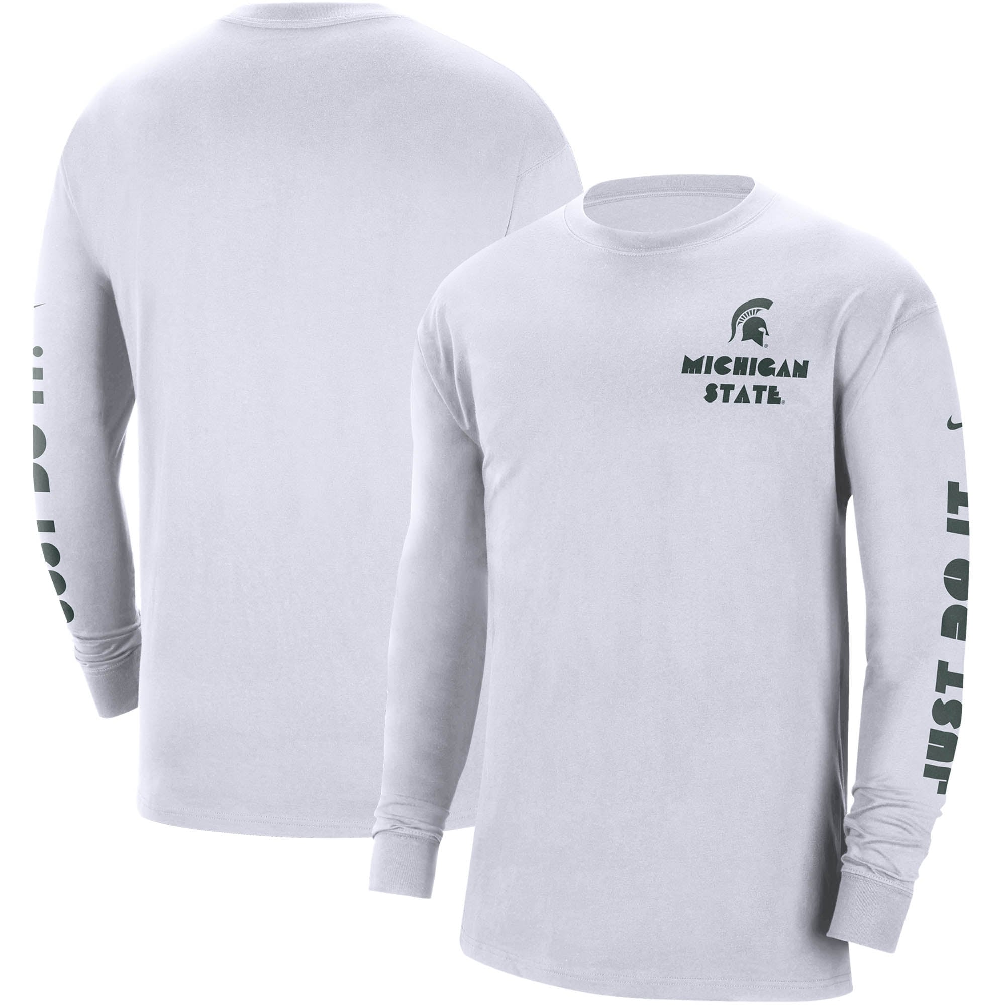 02-03(H) マッカビ・ハイファ　ユニフォーム　長袖　デッドストック Men's Nike White Michigan State Spartans Heritage Max 90 Long