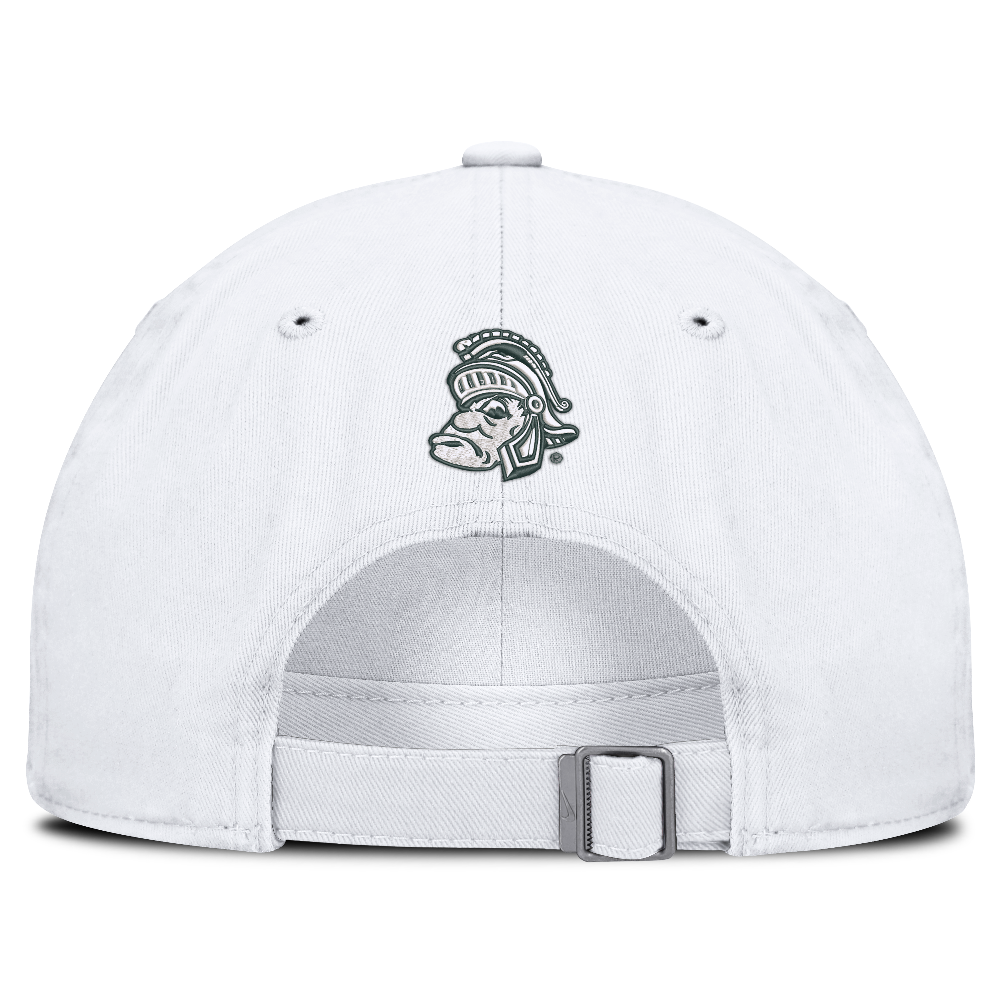 Casquette ajustable Nike blanche pour homme, Michigan State Spartans Legacy Letter & Mascot Club