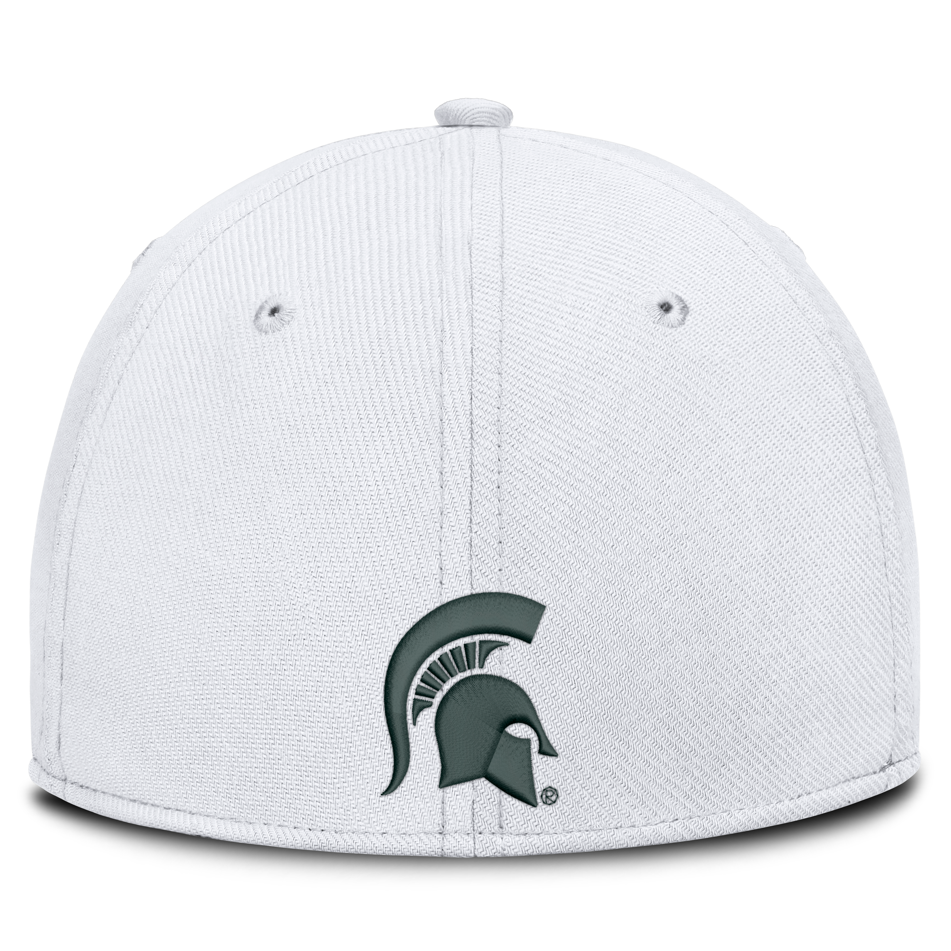Casquette Nike blanche pour homme Michigan State Spartans Letter Rise SwooshFlex Dri-FIT
