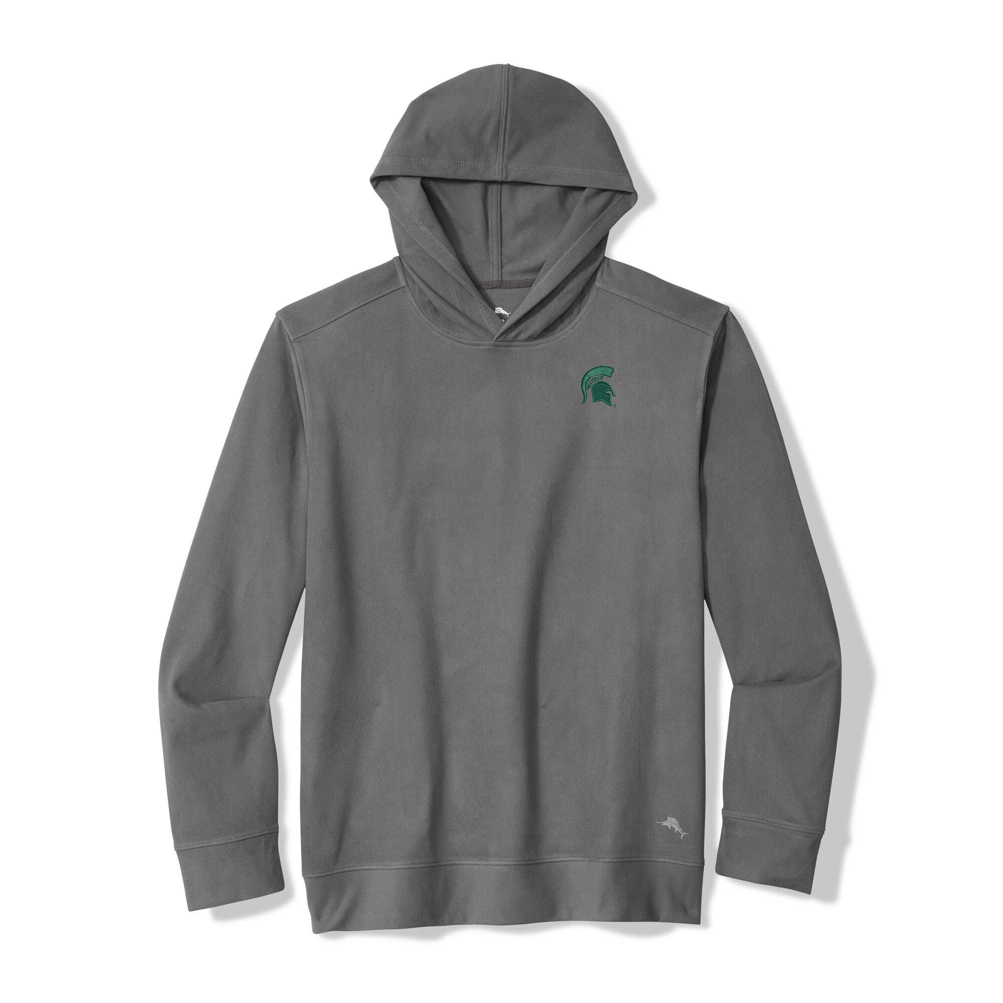 Sweat à capuche Tommy Bahama gris pour homme, édition spéciale semaine de repos des Spartans l'Université d'État du Michigan