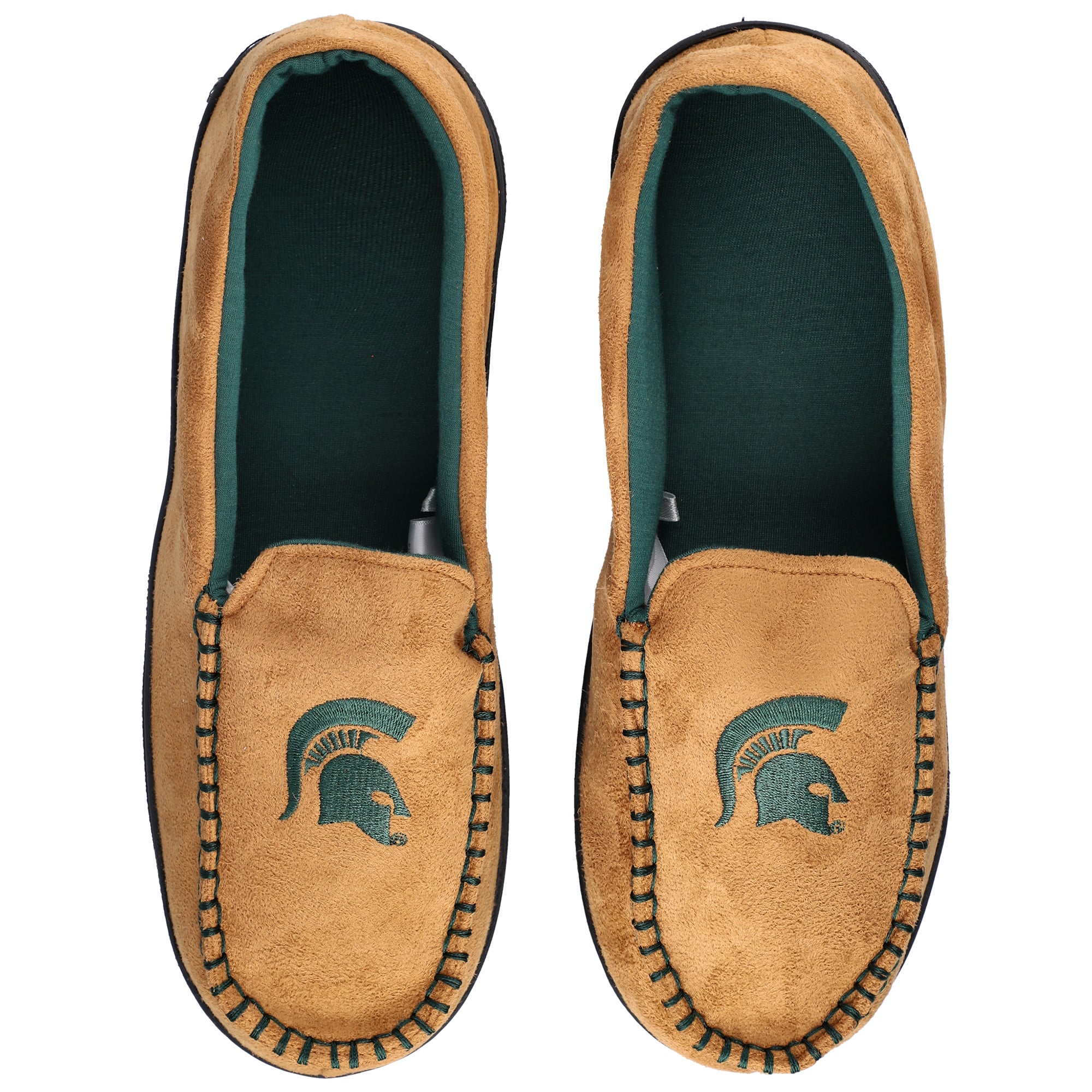 Chaussons mocassins ZooZatz Michigan State Spartans pour hommes