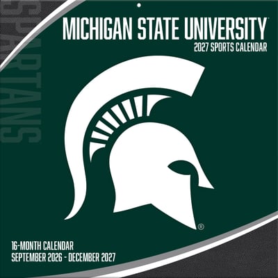 Michigan State Spartans 2027 12” x 12” Team Wall Calendar