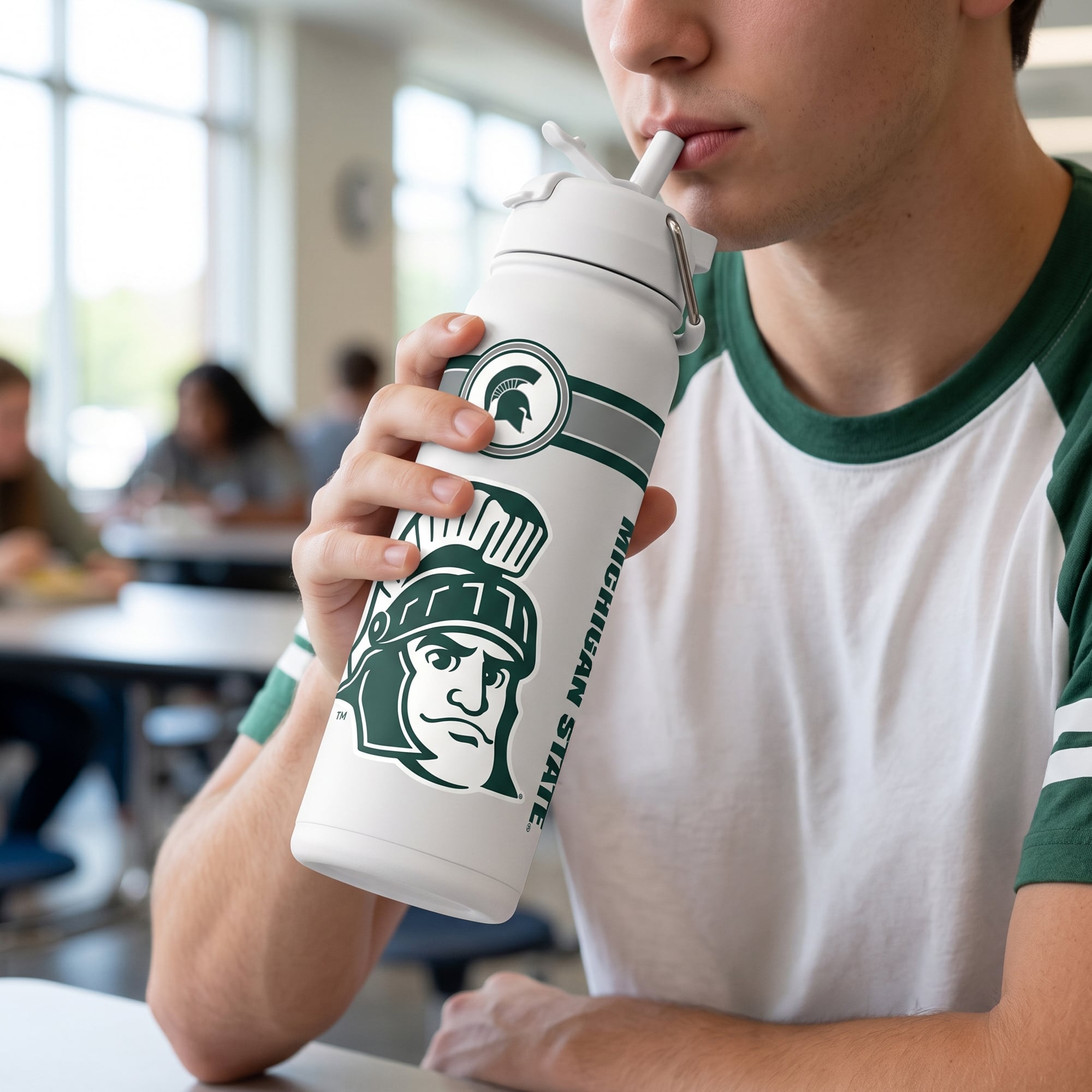 Michigan State Spartans 24oz. Triple Option Bottle