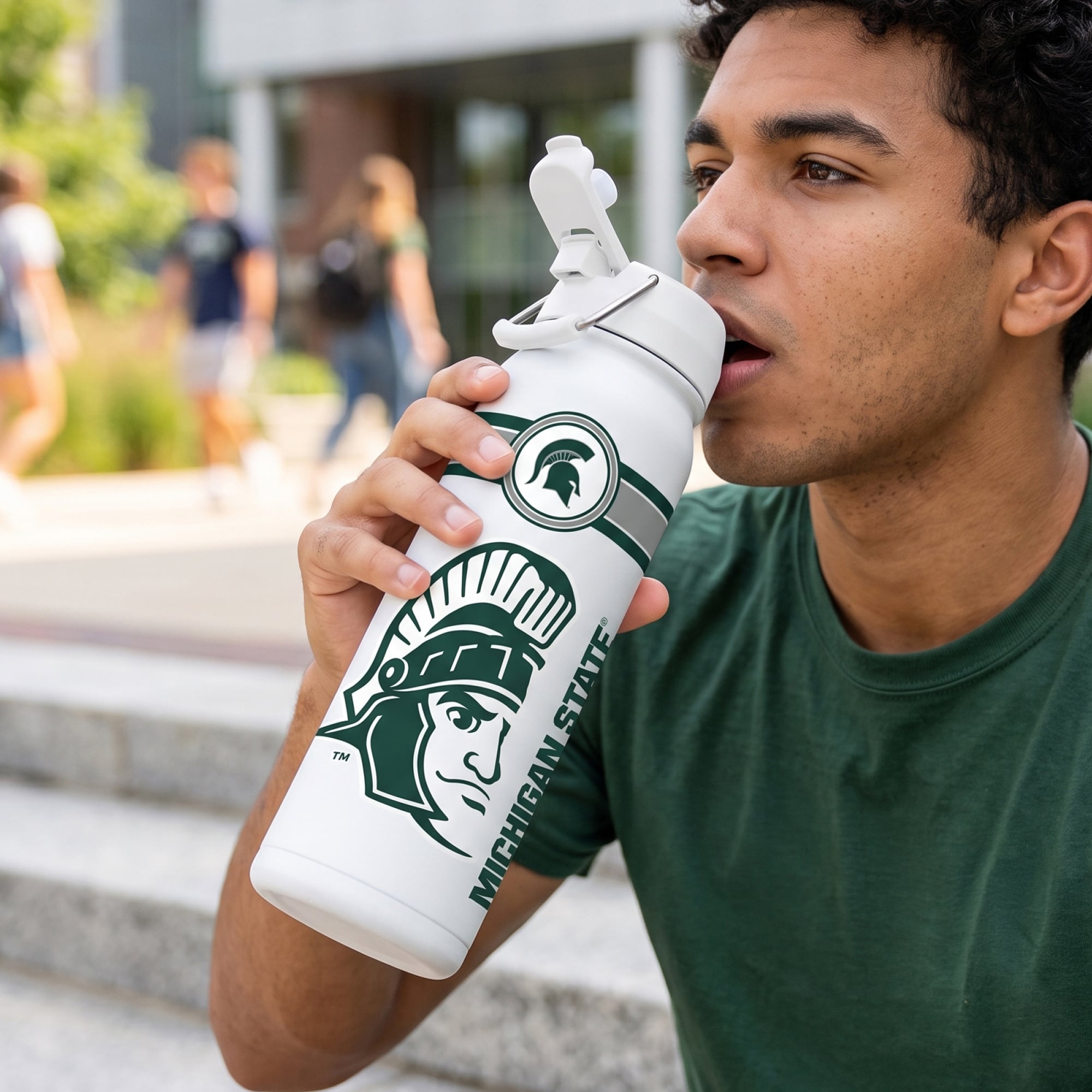 Michigan State Spartans 24oz. Triple Option Bottle