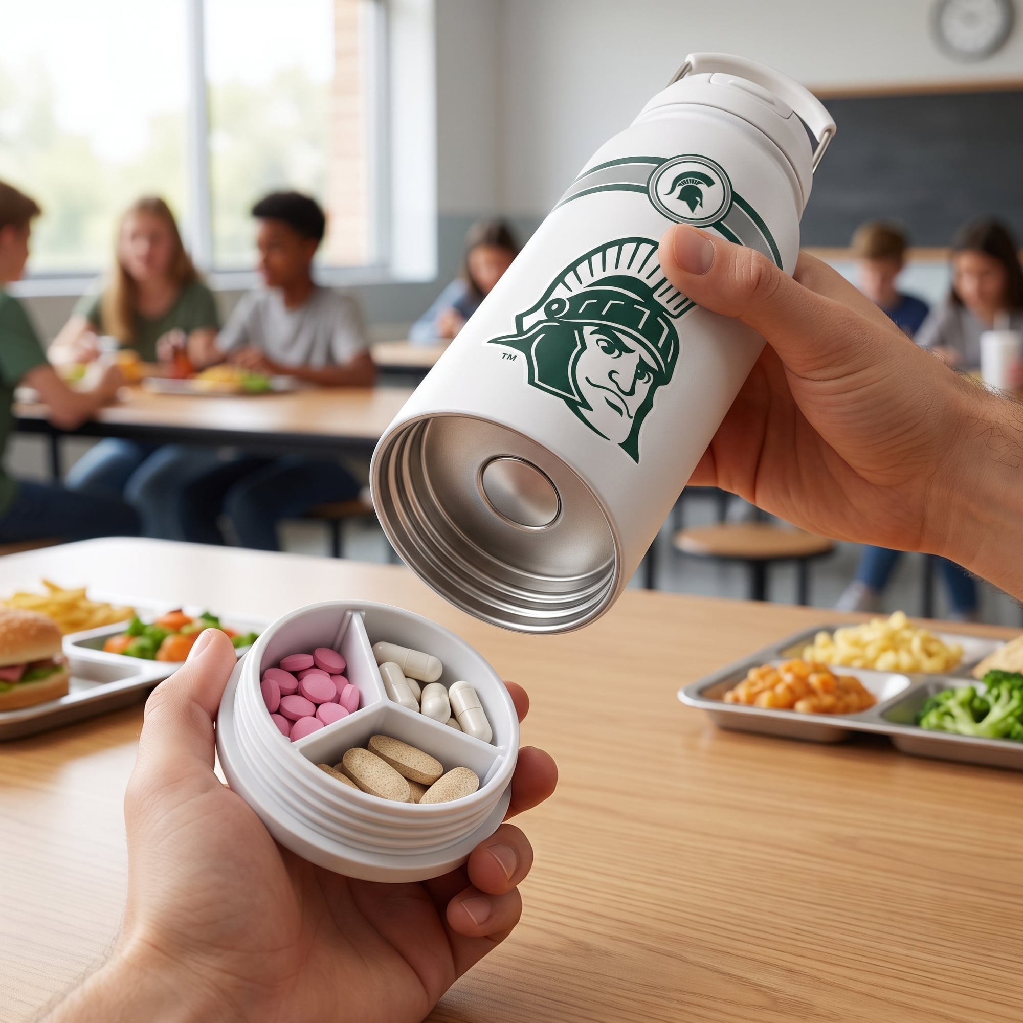 Michigan State Spartans 24oz. Triple Option Bottle